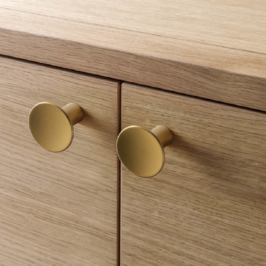 Brushed Brass Cabinet Knobs at