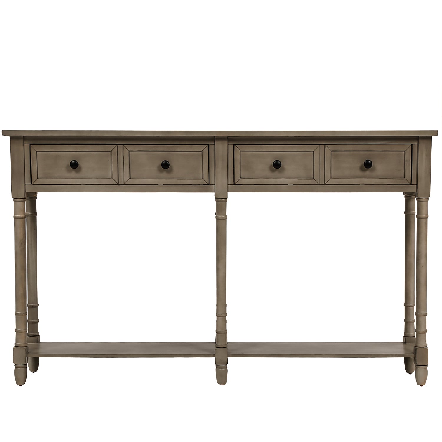AHIOU HOME ZAAH-CT191266E Rustic Gray Wash Console table
