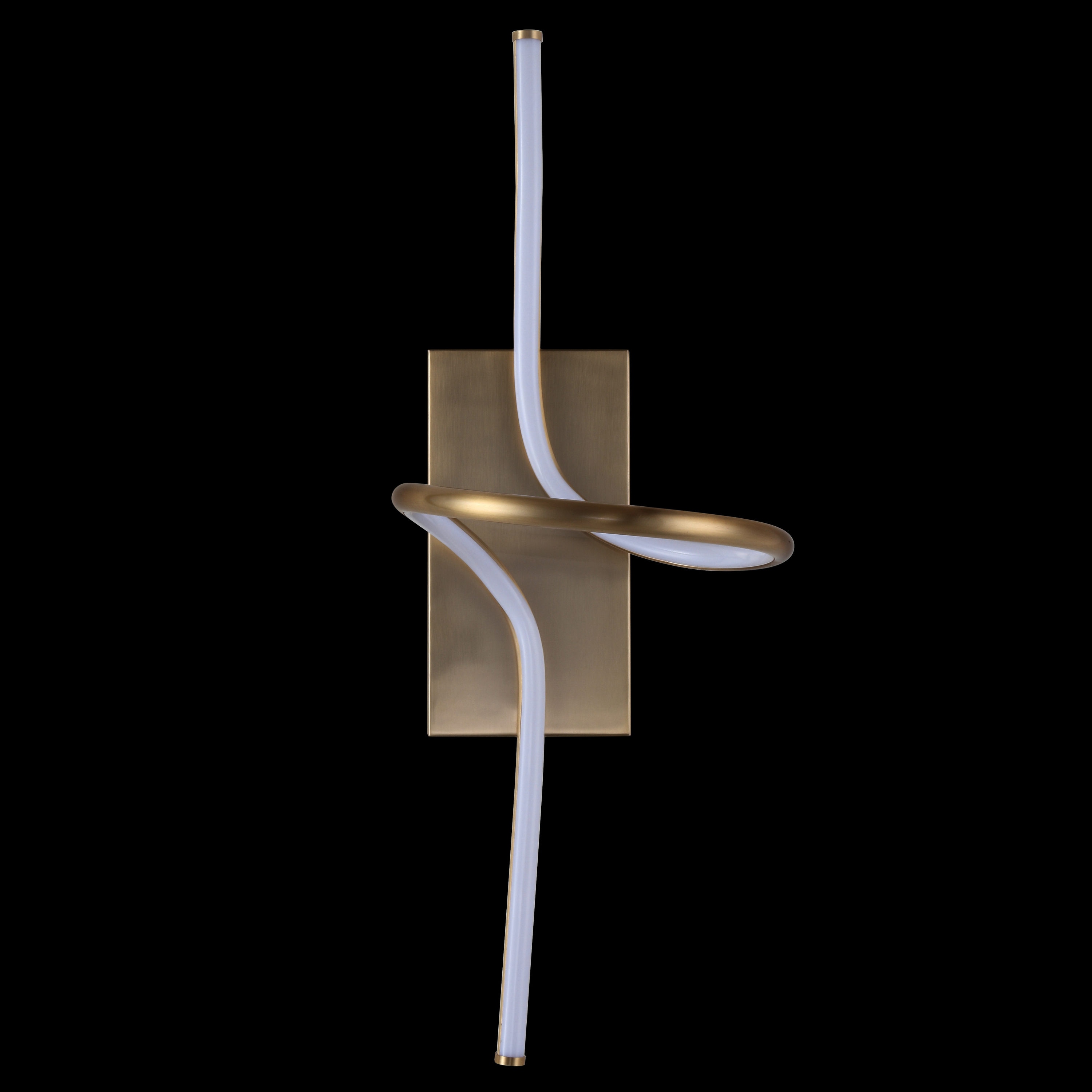 Sketch Minimalist Glam 23.5" Gold Integrated LED Vanity Sconce