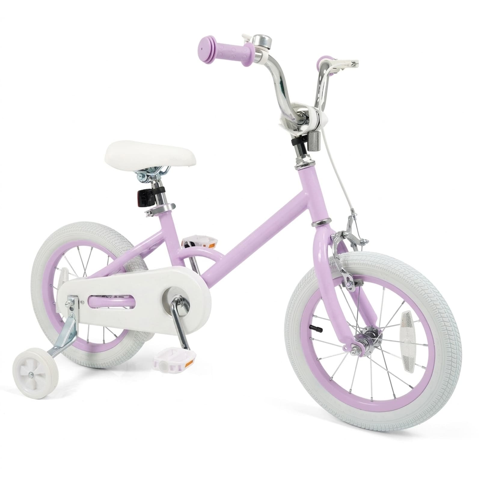 SUGIFT 14-in Adjustable Seat And Handlebar Dual Brake For Ages 3-8 Years Old Children Bike