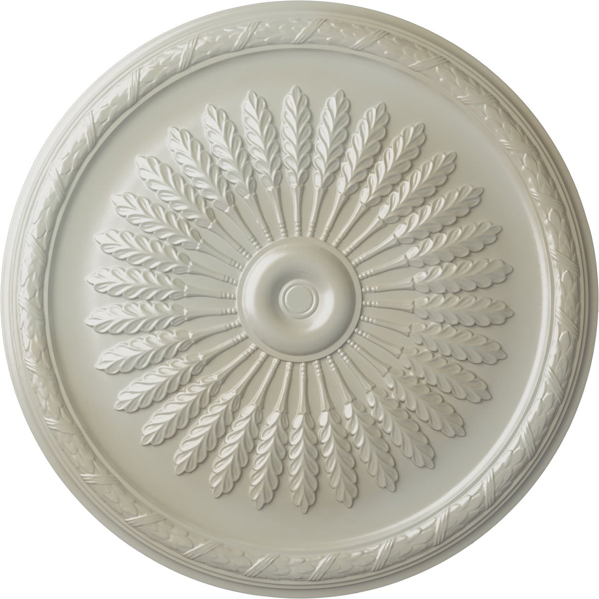 Ekena Millwork CM36JUFBS Juniper 36-in W x 36-in L Painted Flash Blue Polyurethane Whole Ceiling Medallion