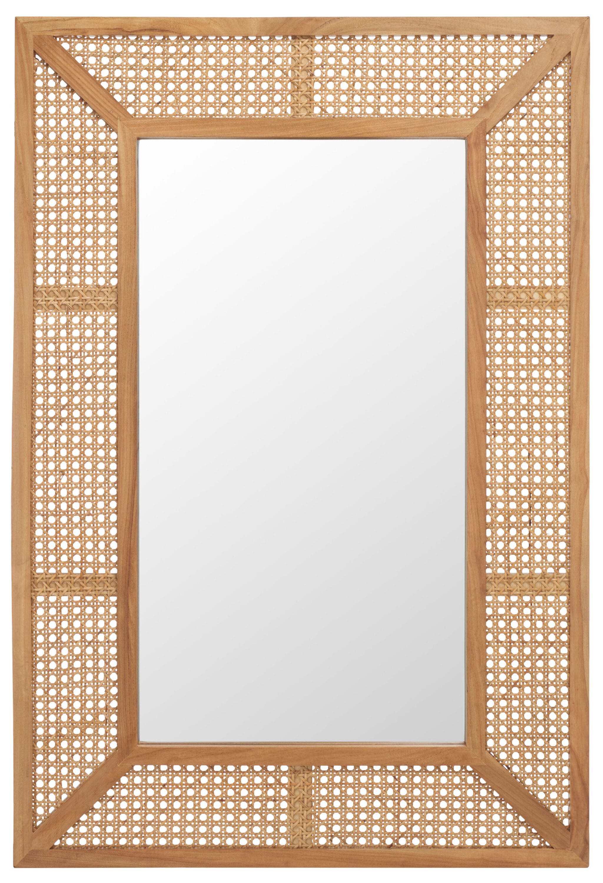 Safavieh MRR2016B Tulia 24 W x 36 H Rectangle Natural Beveled Vanity Mirror