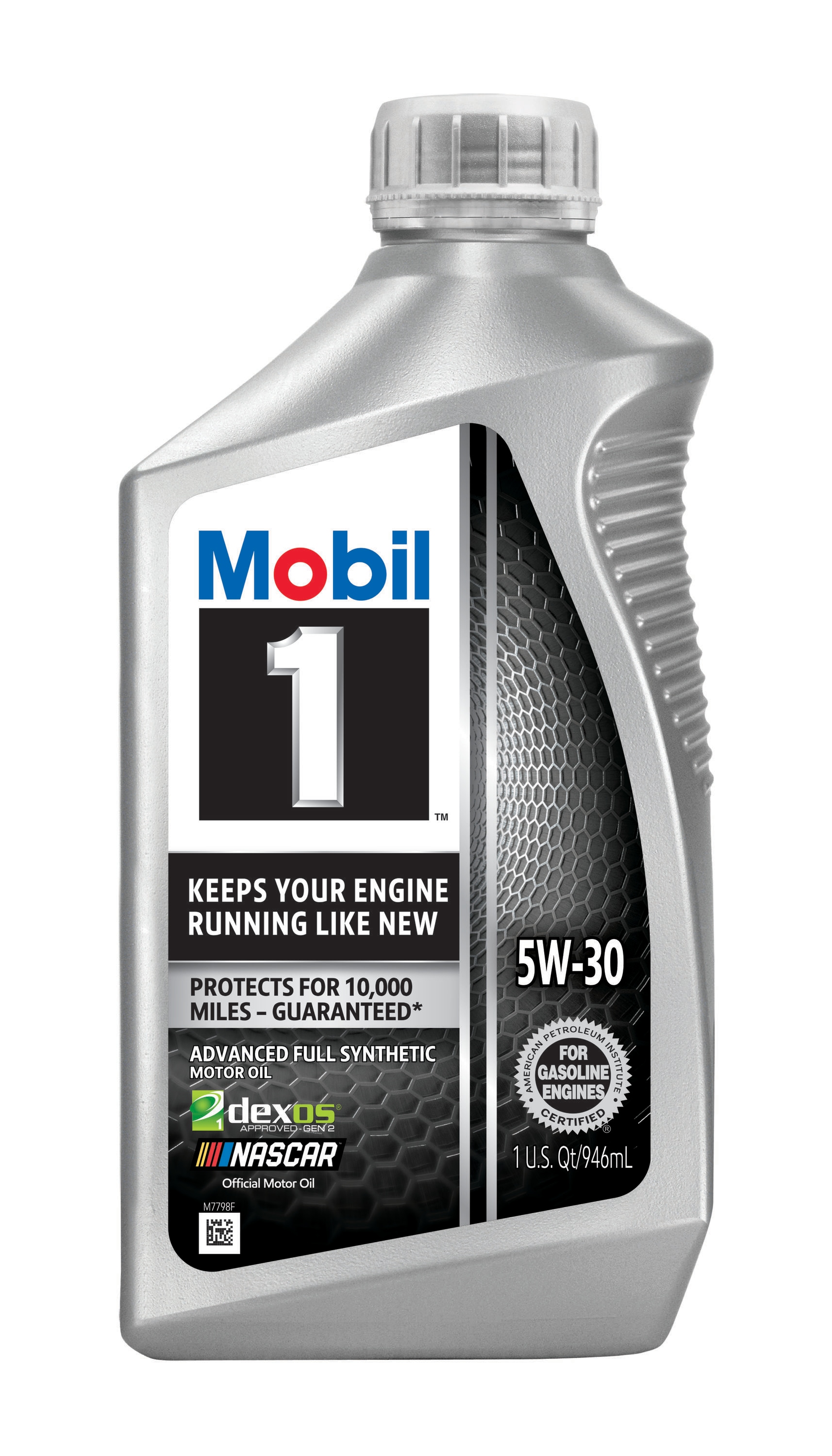 Mobil 1 Motor Oil, 5W 30, Fully Synthetic - 1 qt bottle