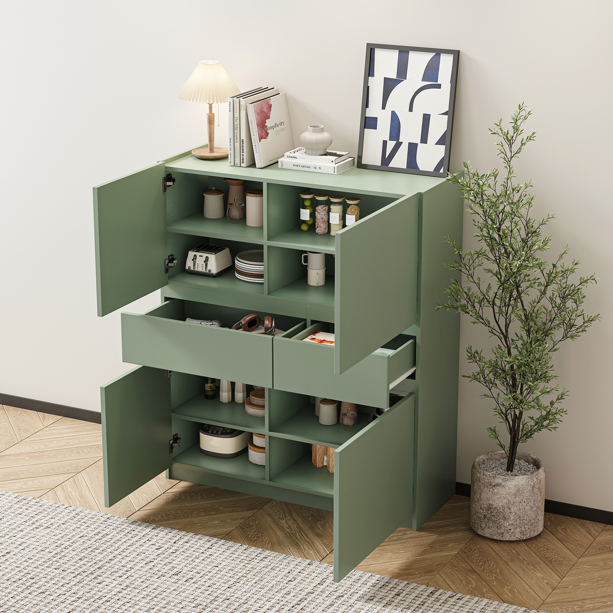 SINOFURN SYC080007GN Shoe-Racks - View #8