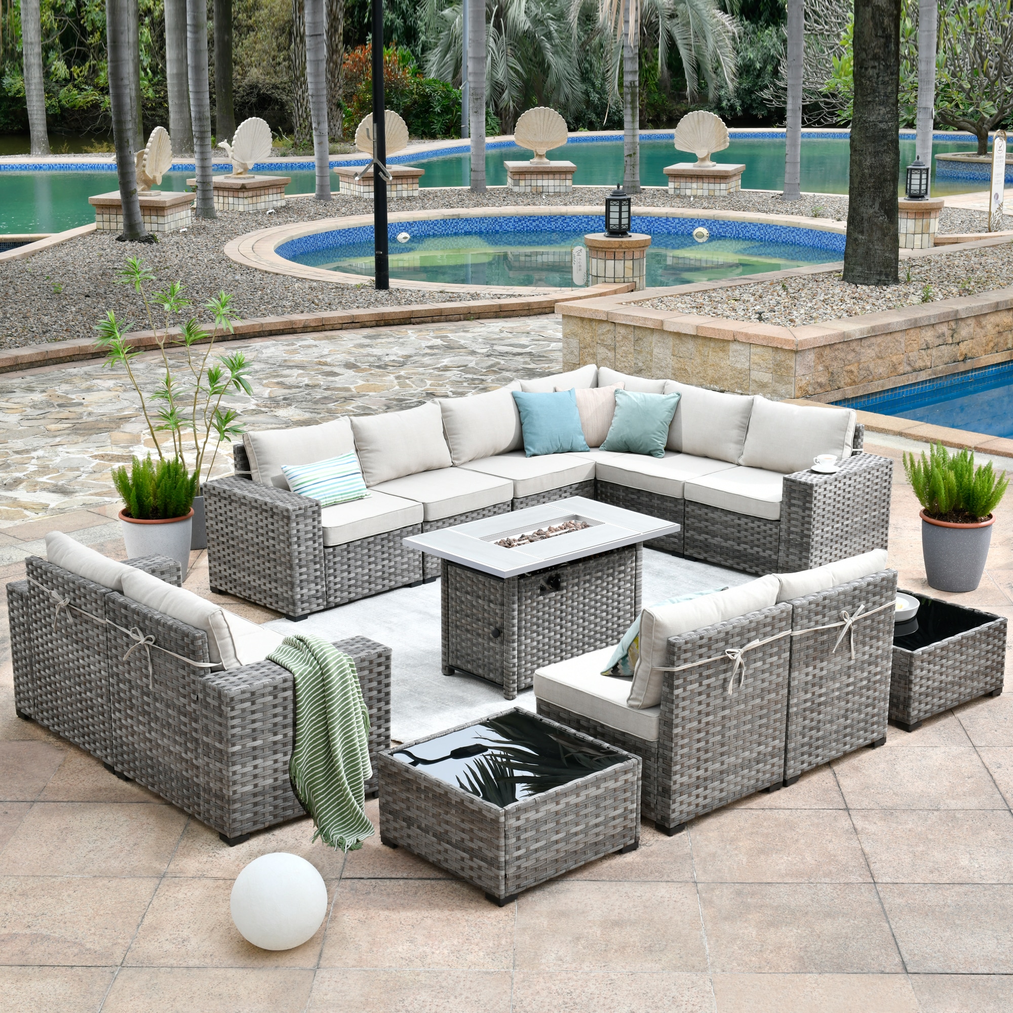 Pouuin SRFPBBR6013 Patio-Conversation-Sets - View #7