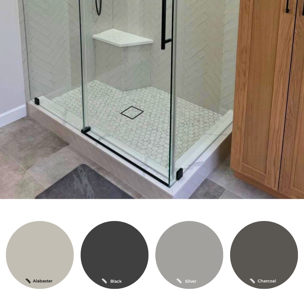 Venato White Hexagon Recycled Glass Mosaic Tile Sheet