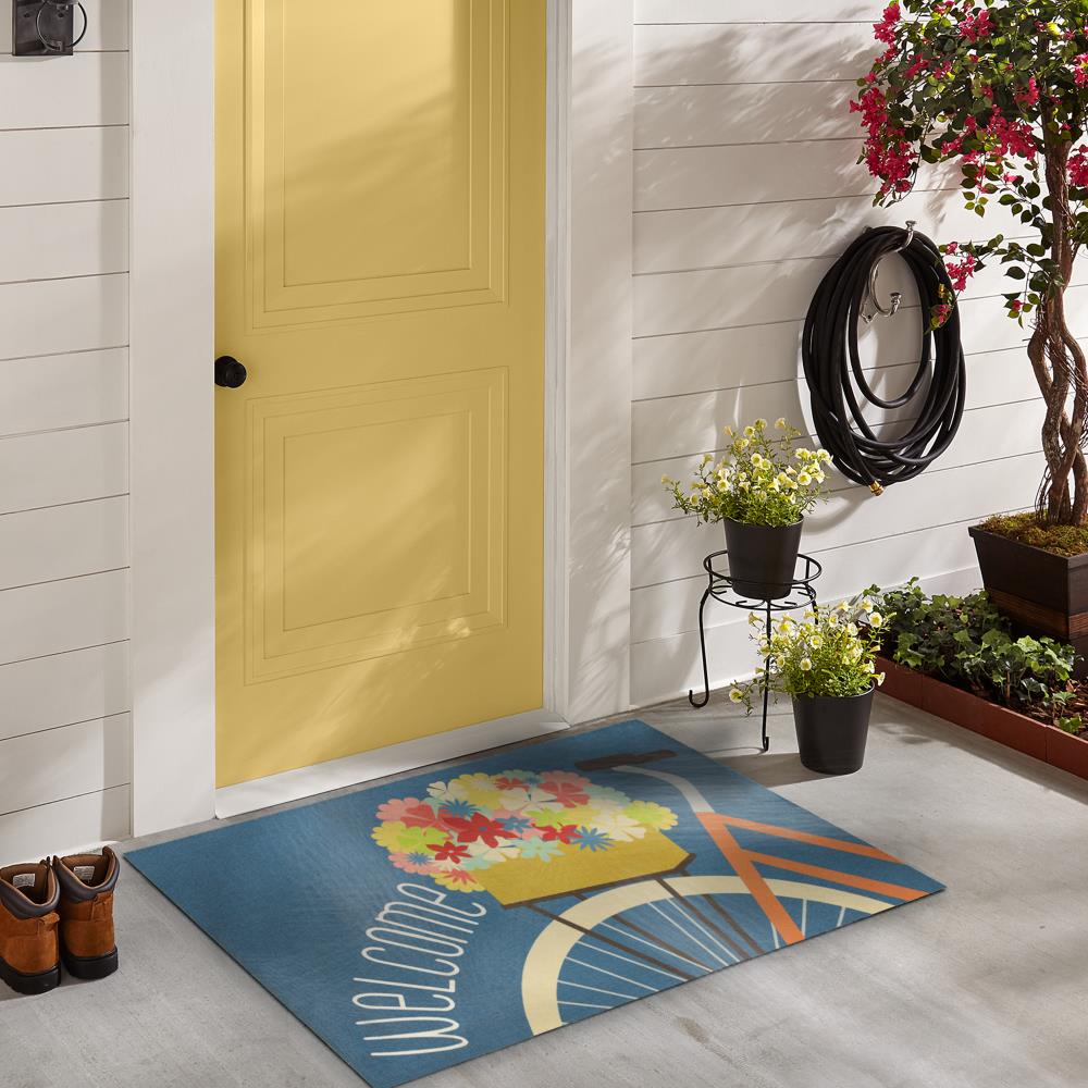 J&V Textiles Home Sweet Home Outdoor Rubber Doormat 18 x 30