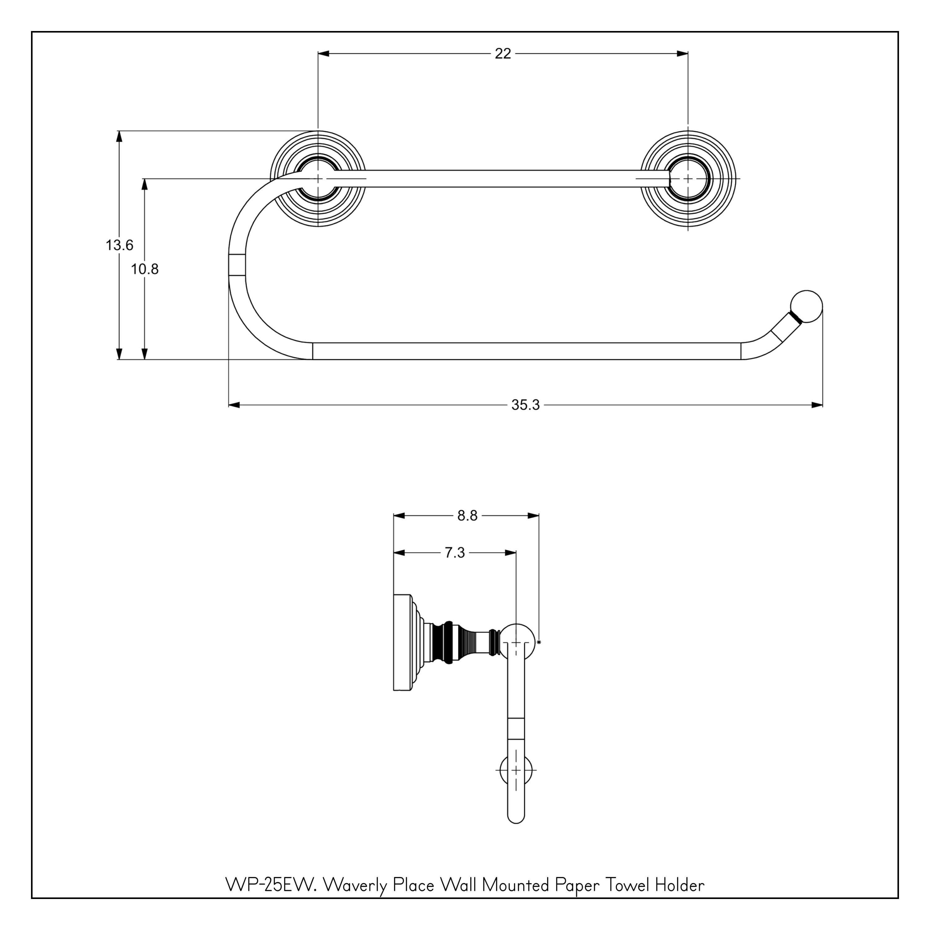 Allied Brass WP-25EW-SN Paper-Towel-Holders - View #3