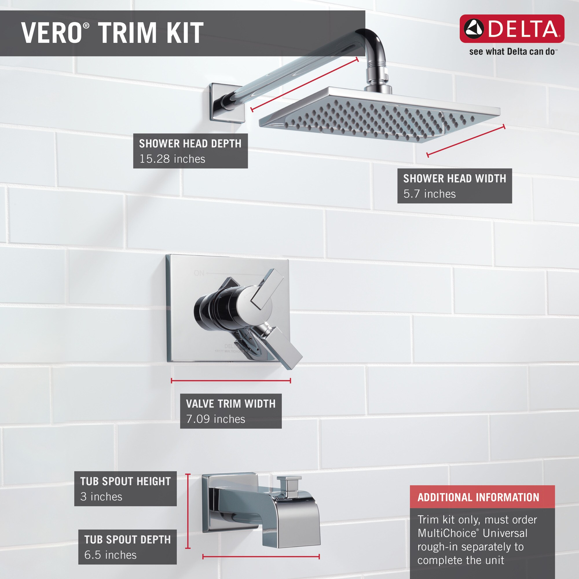 Delta T17453 Tub-Shower-Faucets - View #5