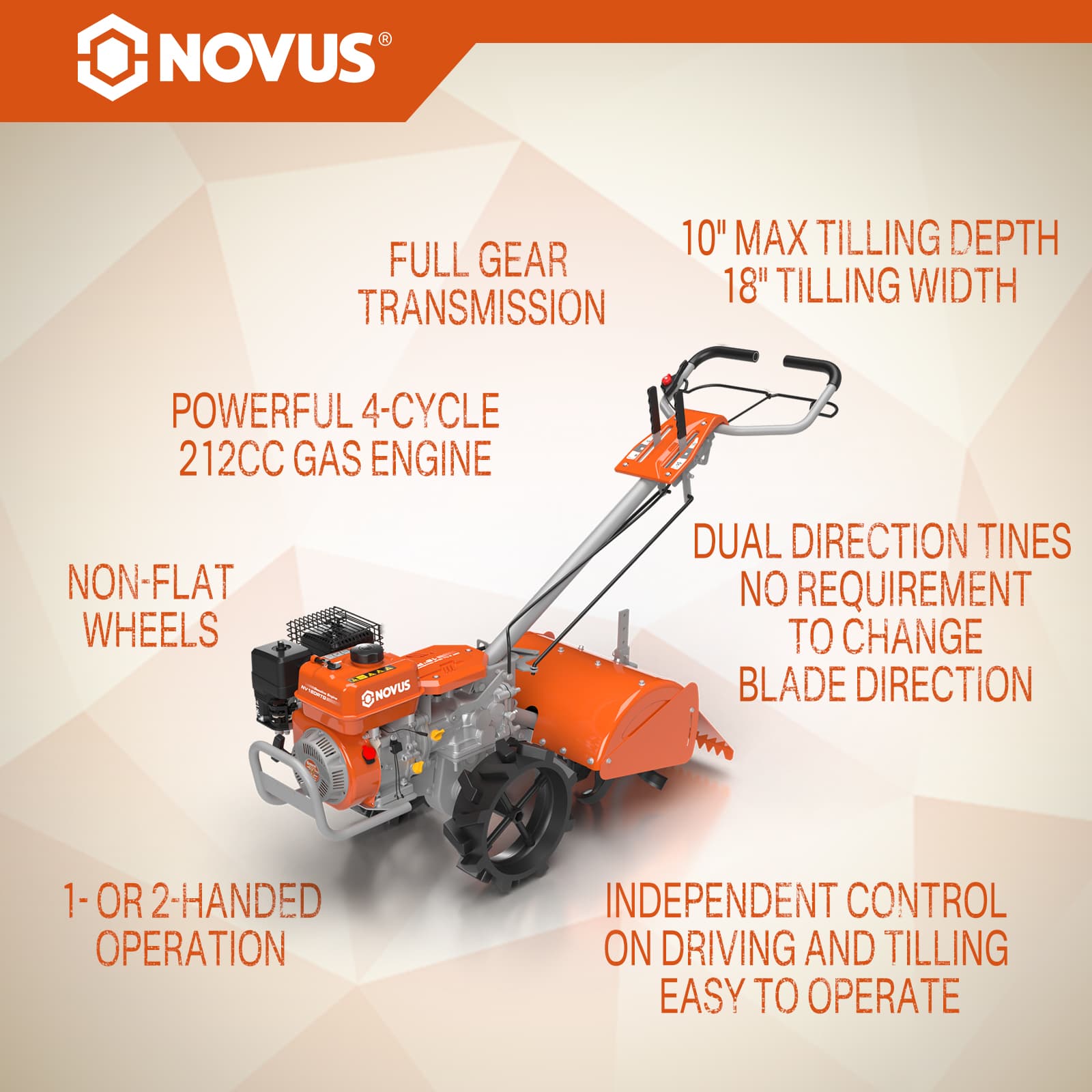 Novus NV18DRTG tillers - View #3