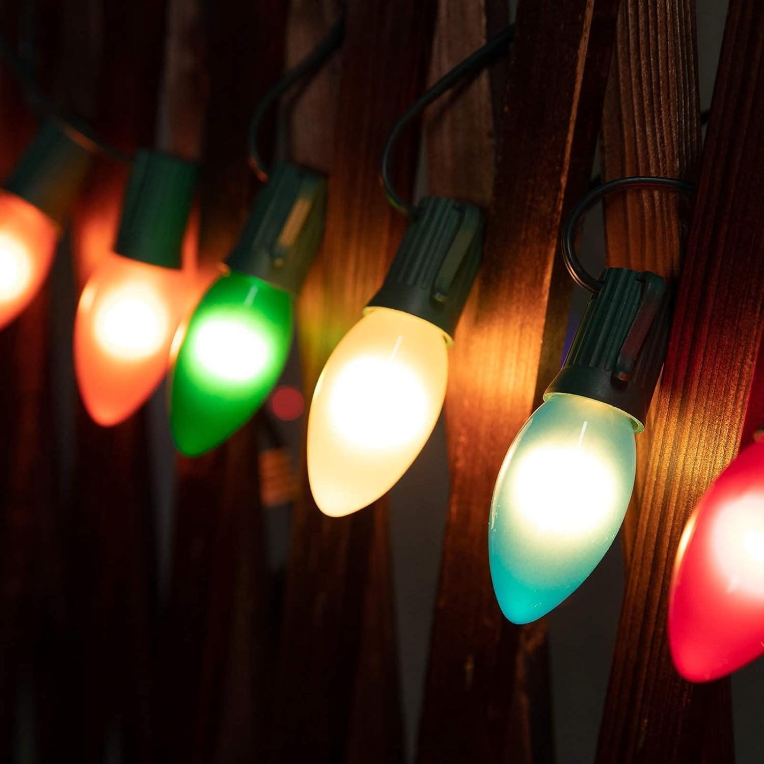 Brightown 25FT Multicolor Christmas String Lights with 25 C9 Bulbs Outdoor Indoor Decorative Holiday Lights