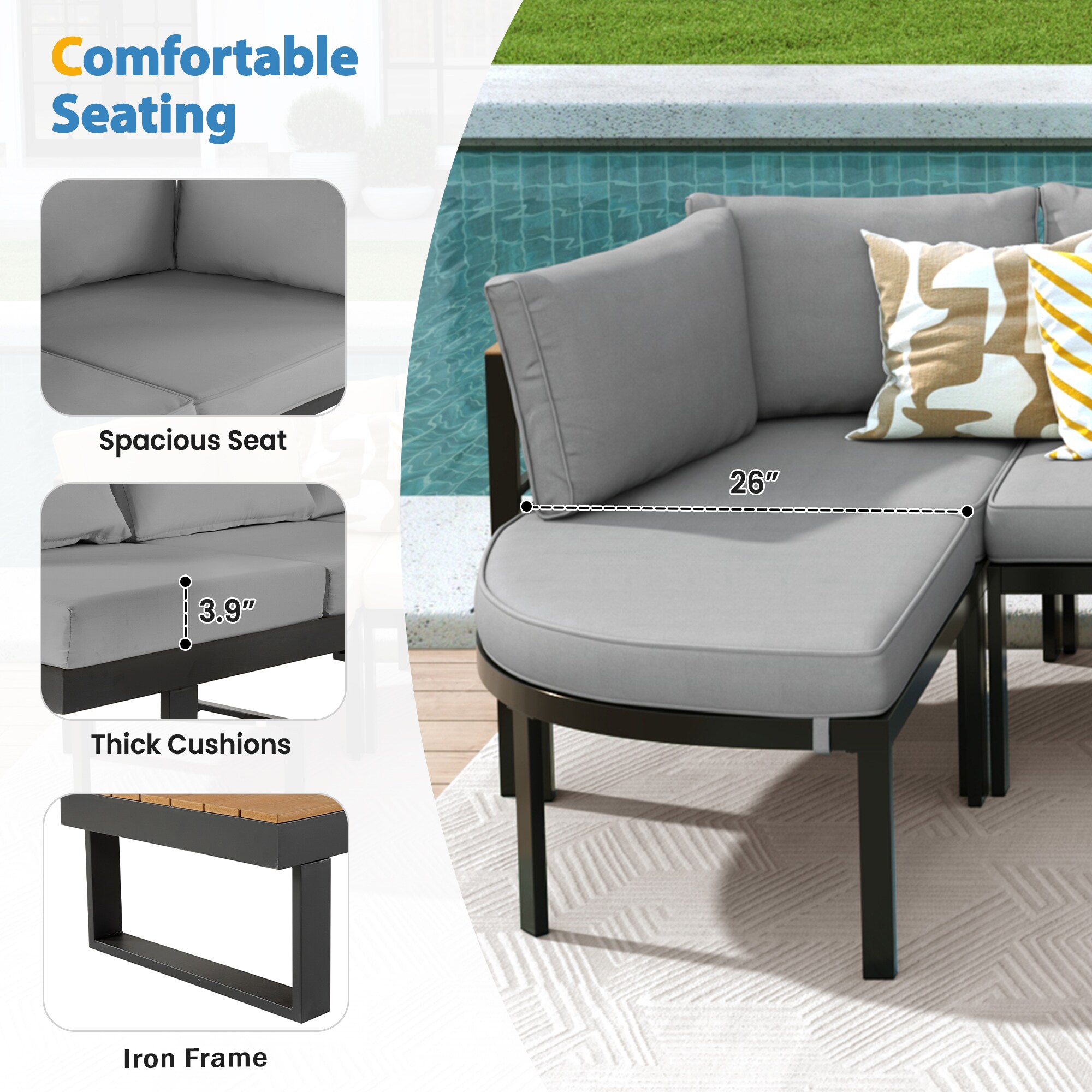 ModernLuxe L-N719Z000160E Patio-Conversation-Sets - View #6