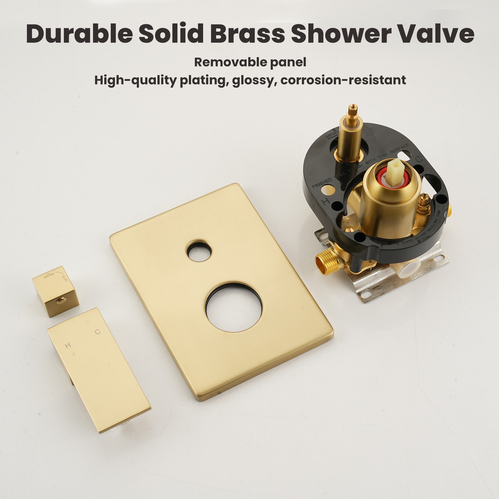 Clihome MS-A3809-10BG Showerhead-Bar-Panels - View #12