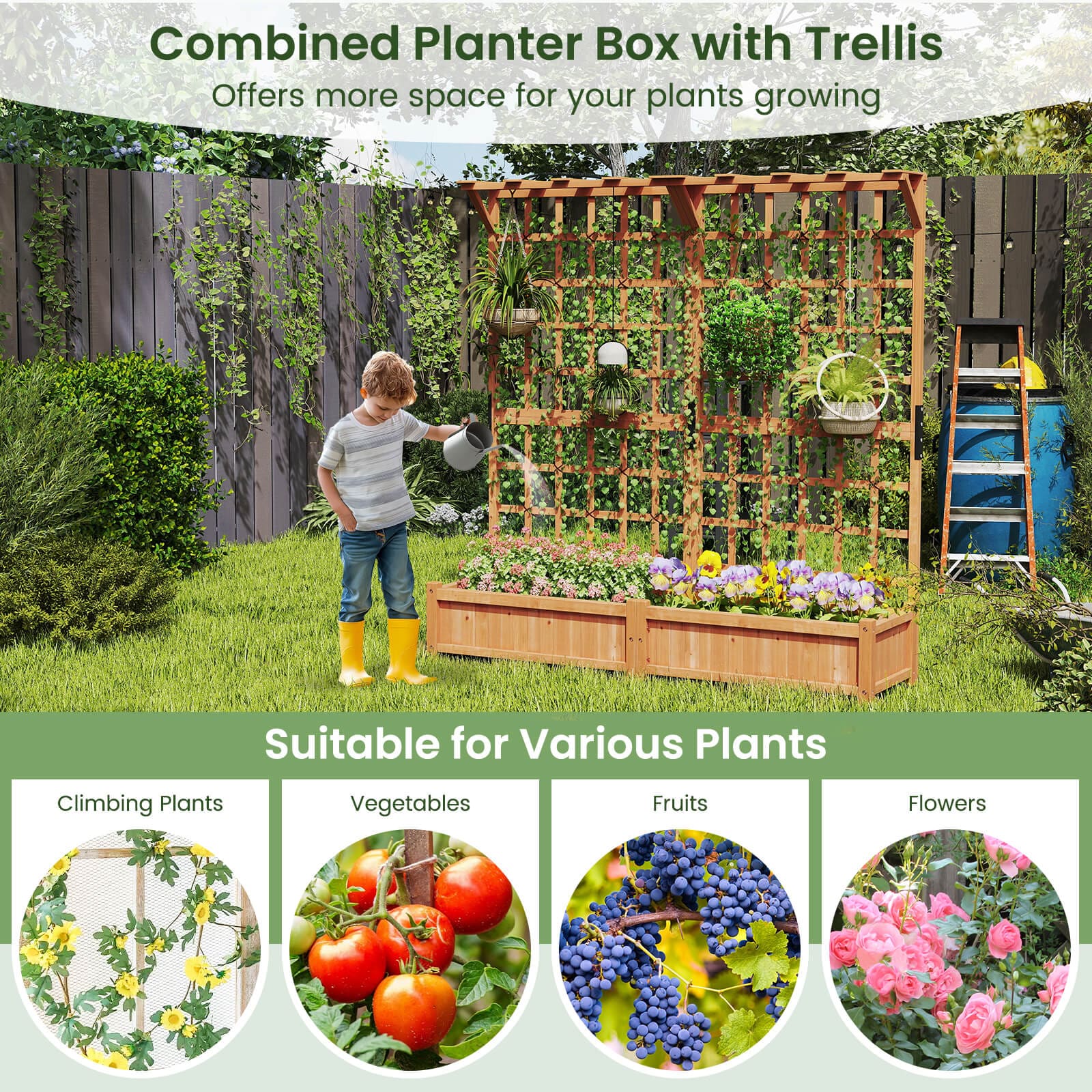 Costway CSHY005962 Raised-Planter-Boxes - View #7