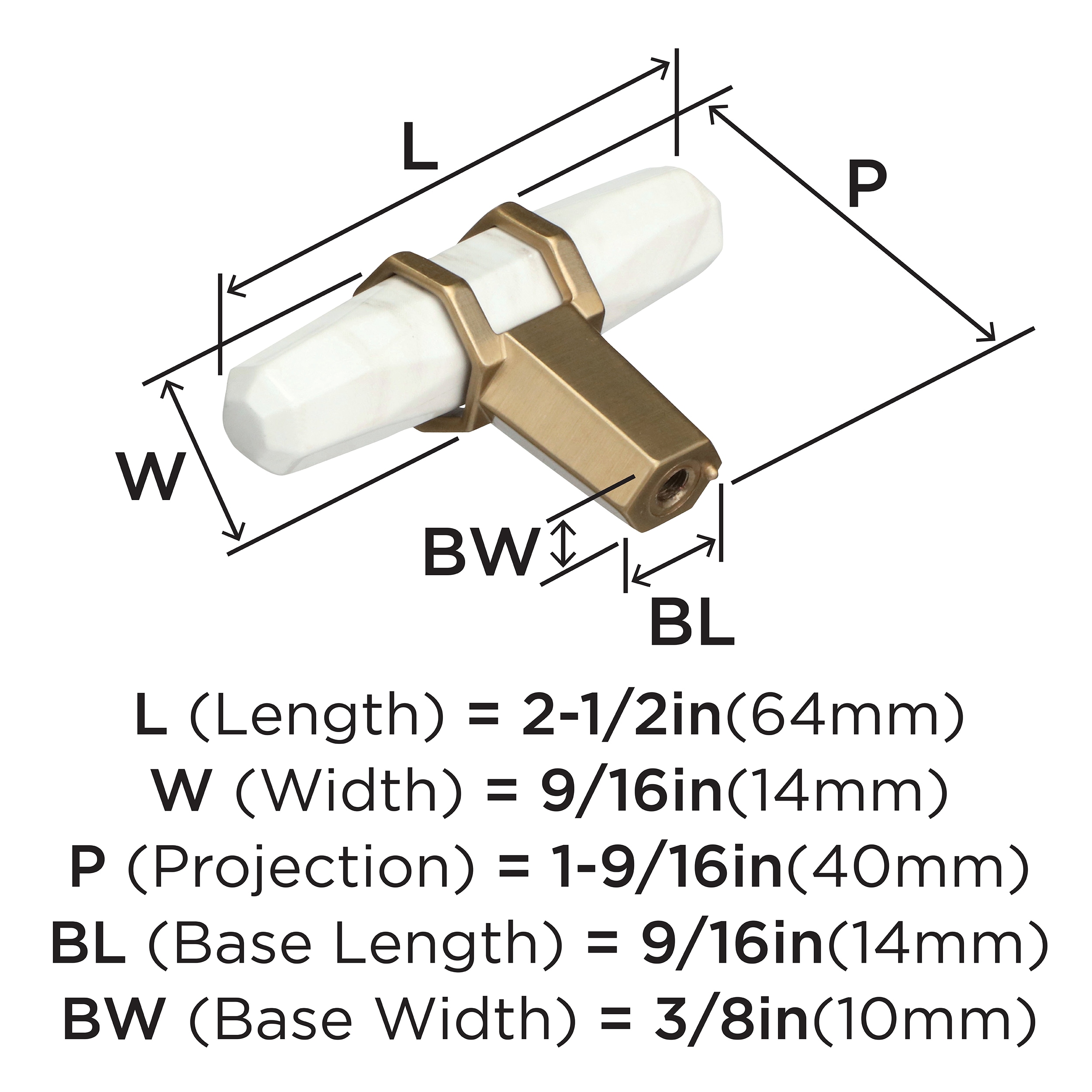 Amerock BP36647MWBBZ Cabinet-Knobs - View #4