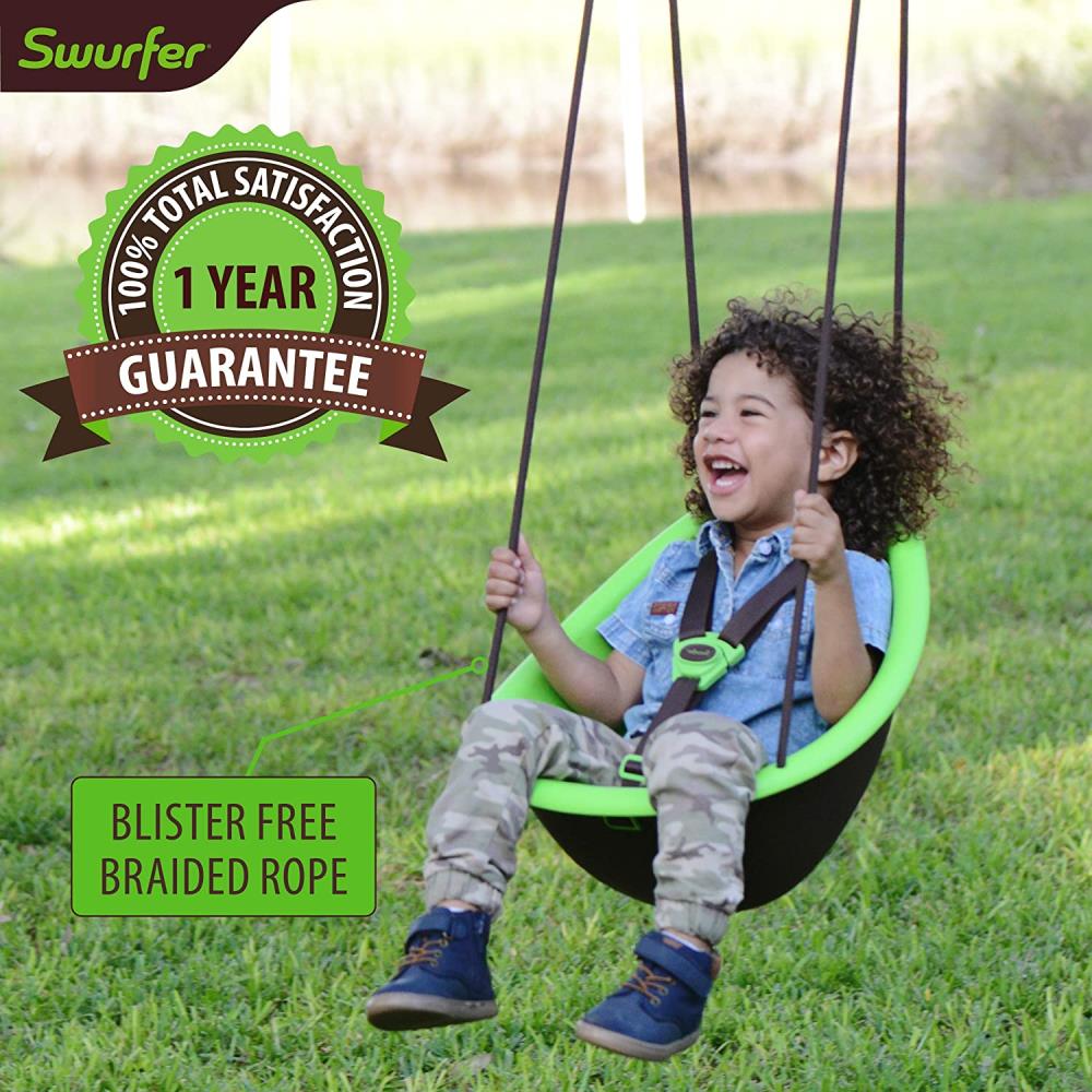 Swurfer Green Plastic Toddler Swing for Residential Use - Weight Limit ...