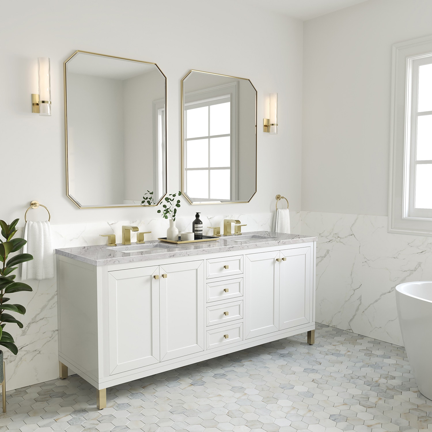 James Martin Vanities 305-V72-GW-3EJP Bath-Vanity-Combo - View #3