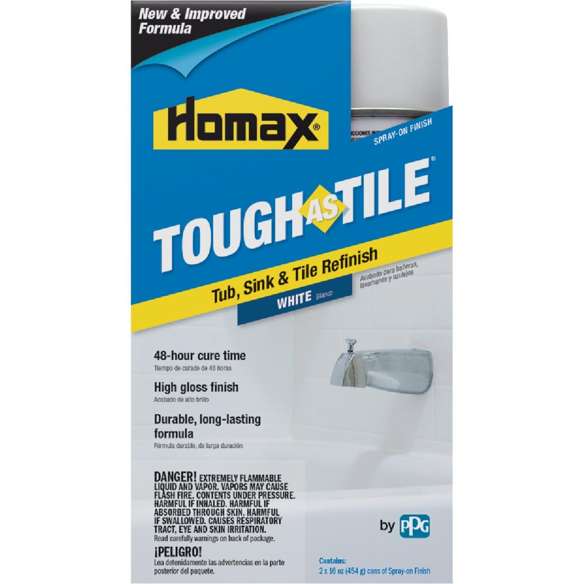 Homax  Tough As Tile Gloss White Bathtub and Tile Refinishing Kit 32 oz.