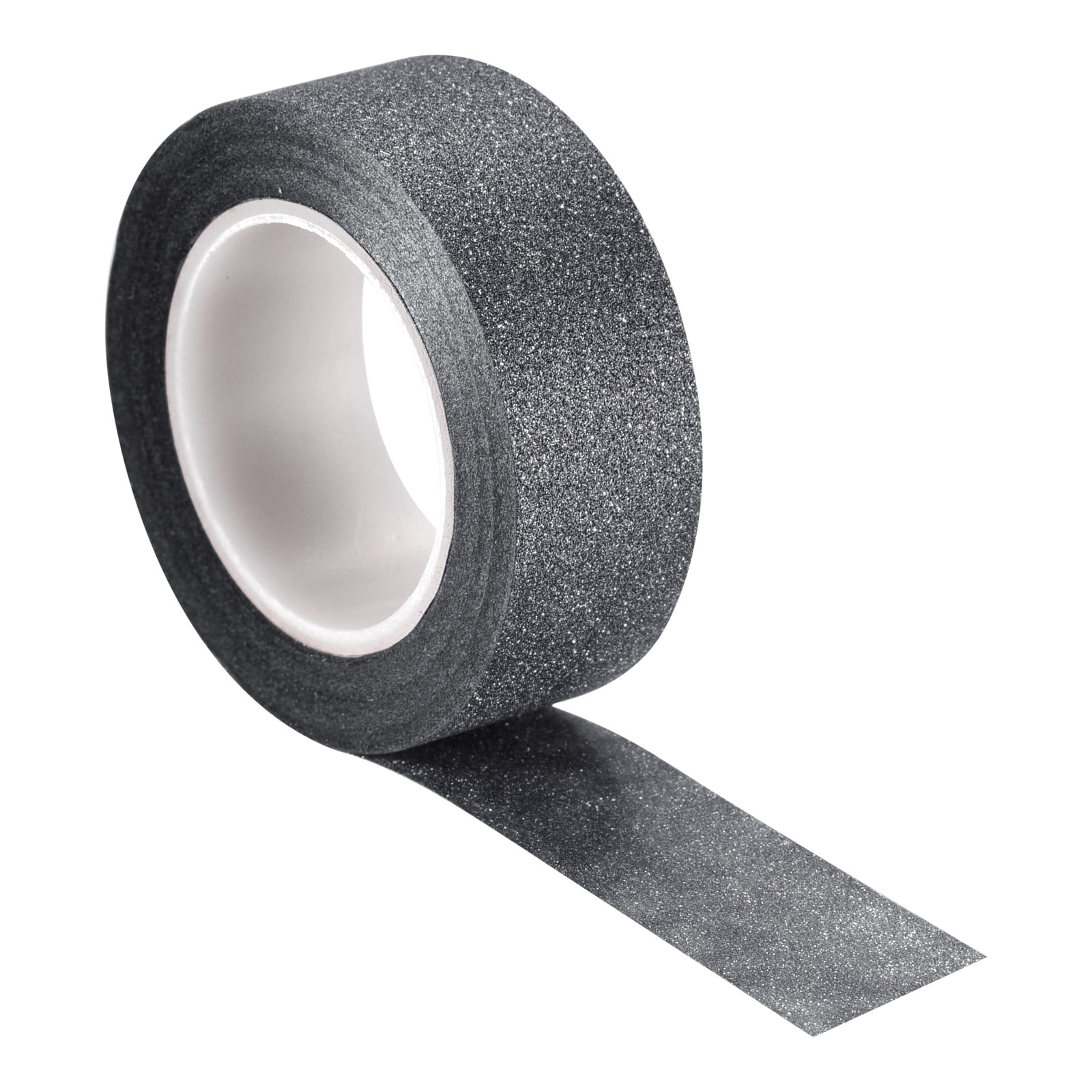 Unique Bargains 0.6inch x 32.8ft Glitter Tape Decorative Craft Tape Self Adhesive Stick 1.5cmx10m Black for Scrapbook DIY Arts Gift Wrapping