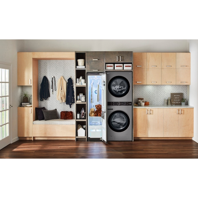 Shop LG WashTower Electric Stacked Laundry Center Graphite Steel at