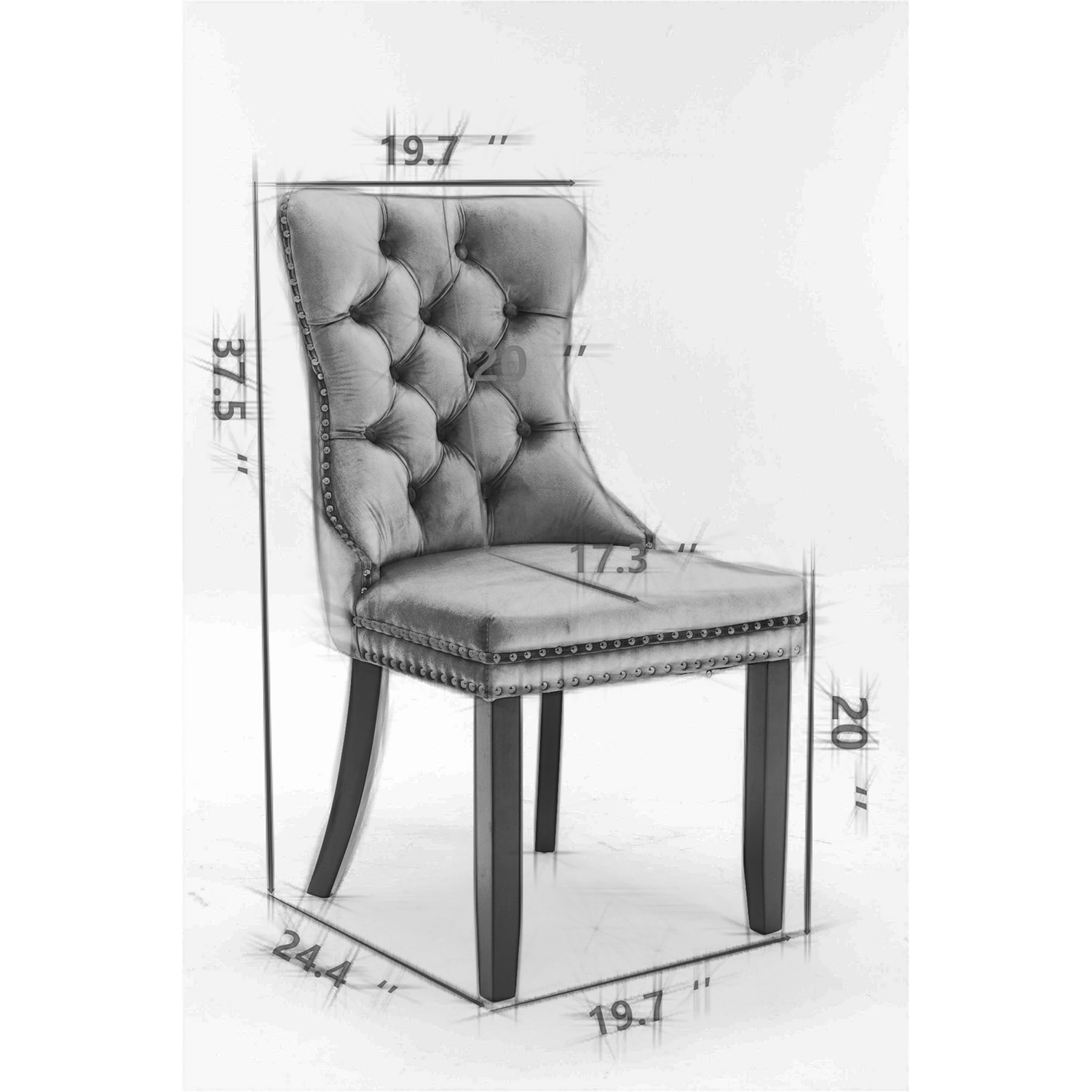 GZMR LZX-WF-1318LG Dining-Chairs - View #11