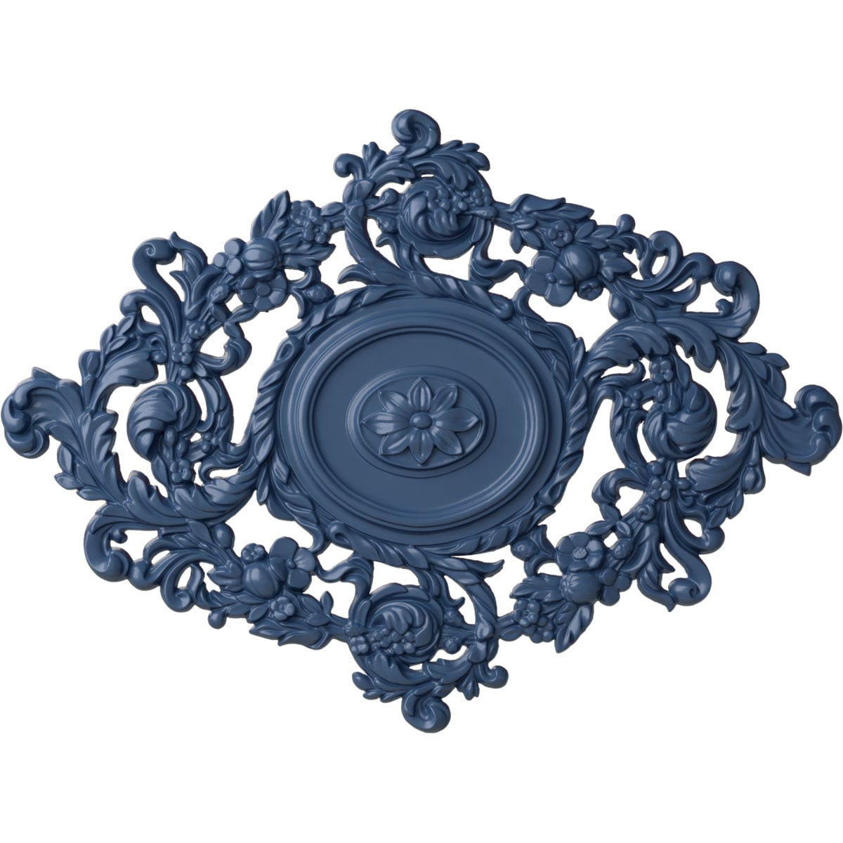 Ekena Millwork CM30KTAMF Katheryn 30.375-in W x 22.5-in L Painted Americana Polyurethane Whole Ceiling Medallion