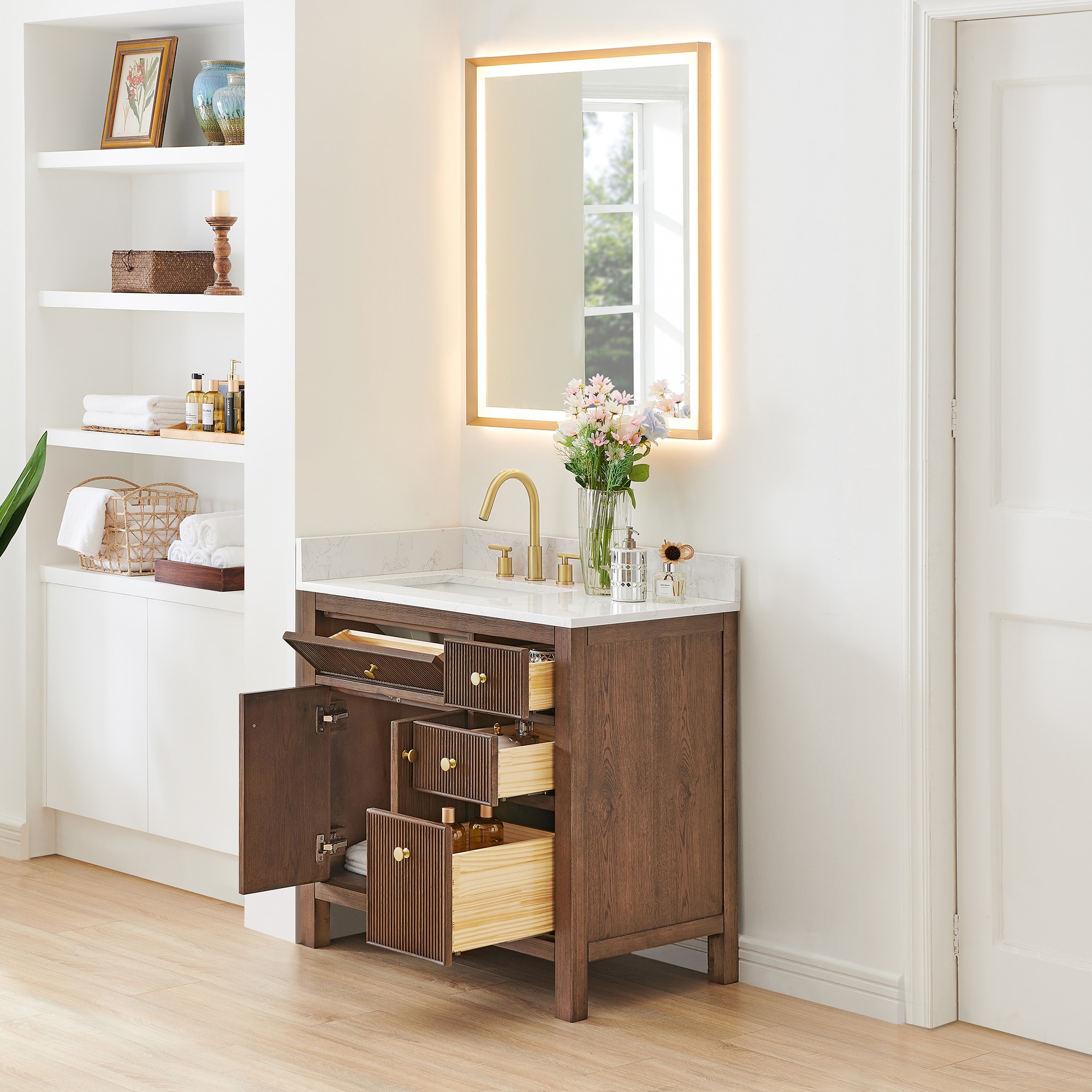 Altair 567036-BK-GW Bath-Vanity-Combo - View #3