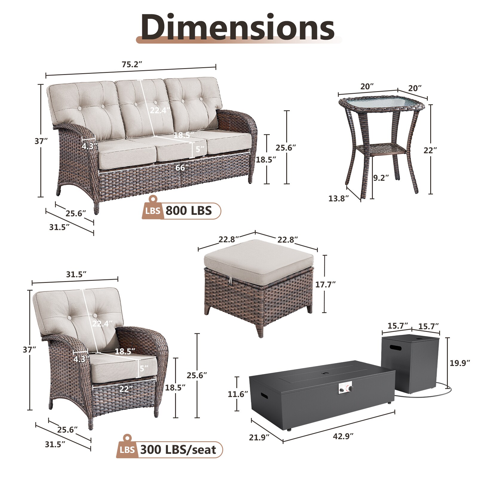 Rilyson FSTPBR12028 Patio-Conversation-Sets - View #13