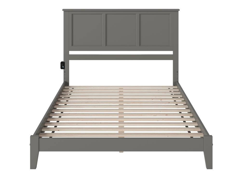 Afi Furnishings Madison Grey Queen Wood Platform Bed In The Beds 