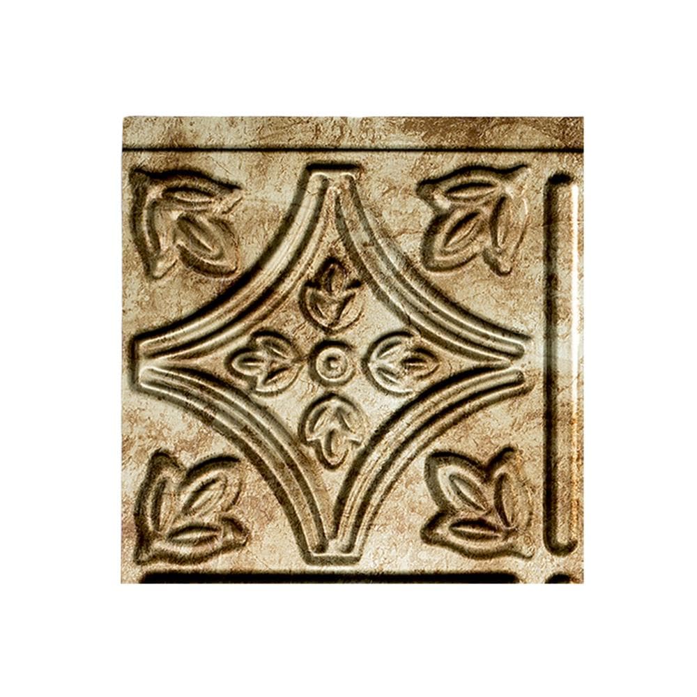 Fasade X5017 Sample - Bermuda Bronze 6-in x 6-in Multi-finish PVC Wall Tile