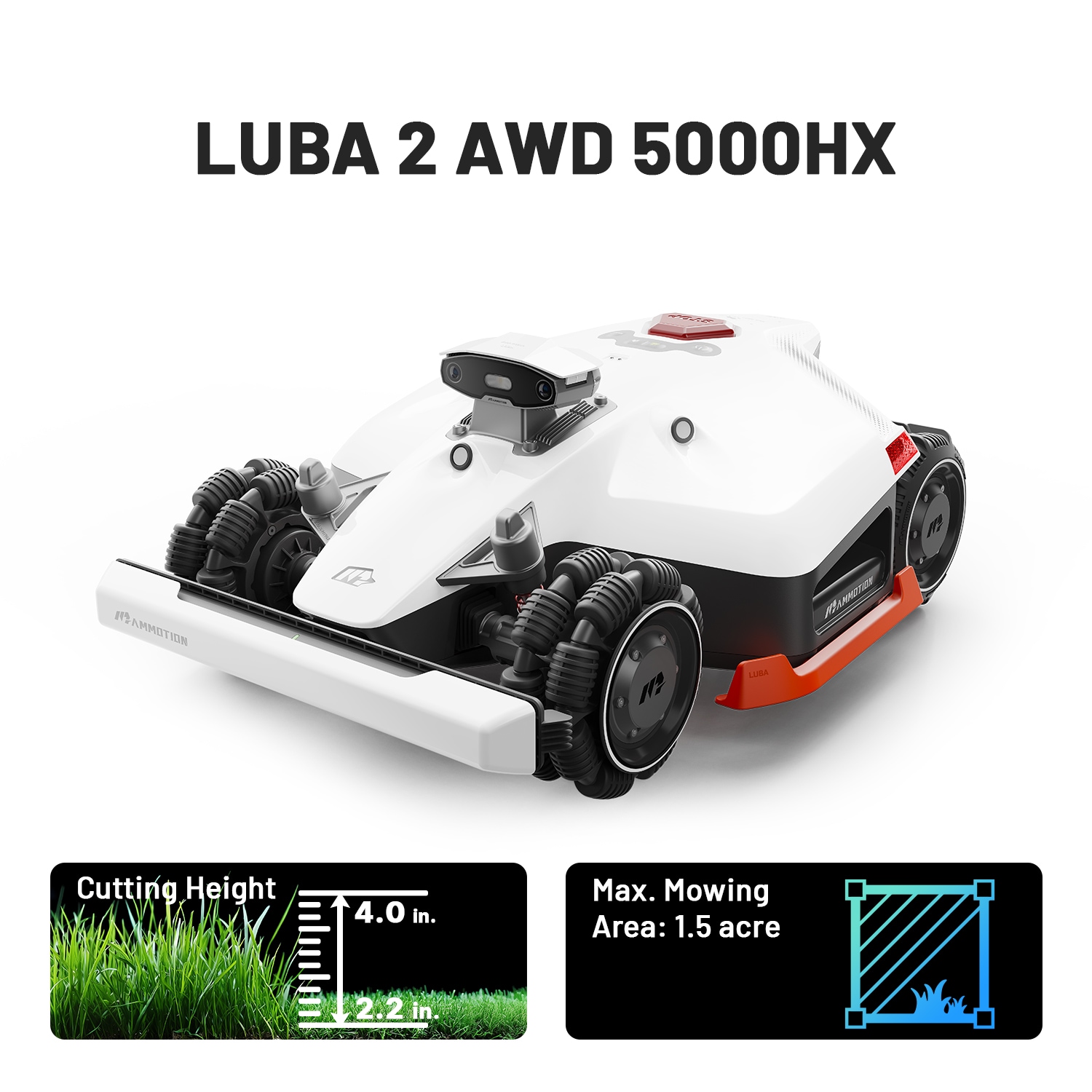 MAMMOTION LUBA 2 AWD 5000HX Robotic-Mowers - View #2