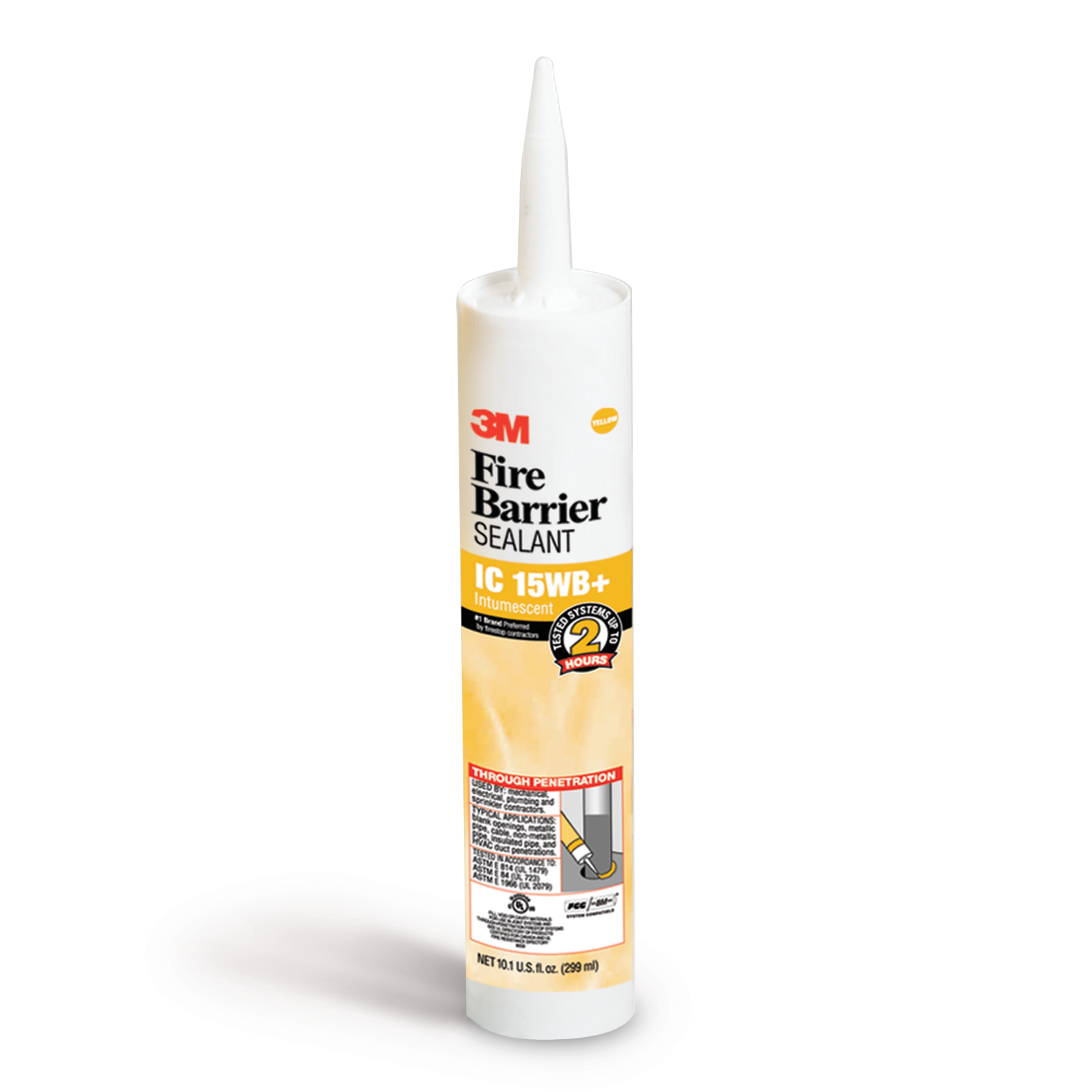 3M IC15WB+ 10 Fire Barrier Sealant IC 15WB+ Yellow Firestop caulk/sealant Caulk