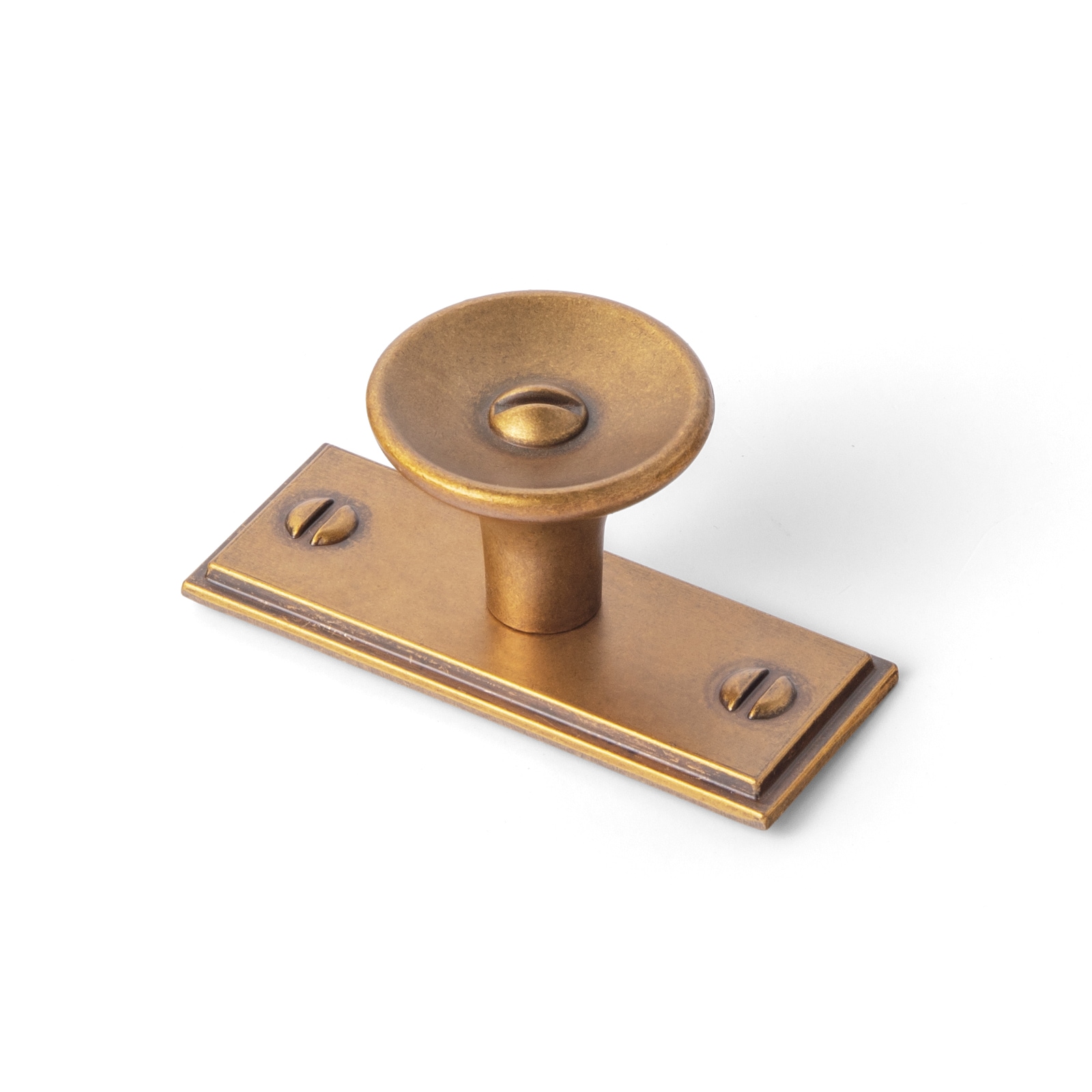 Miaokesen 6630GT-DKDP-G015 1-2/5-in Antique Brass Novelty Classic Cabinet Knob 6 -Pack
