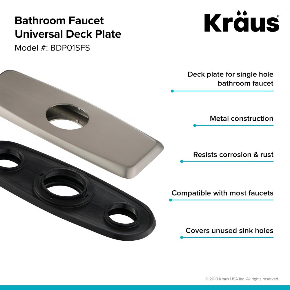 Spot Free Stainless Steel Kraus BDP01SFS Deck Plate 