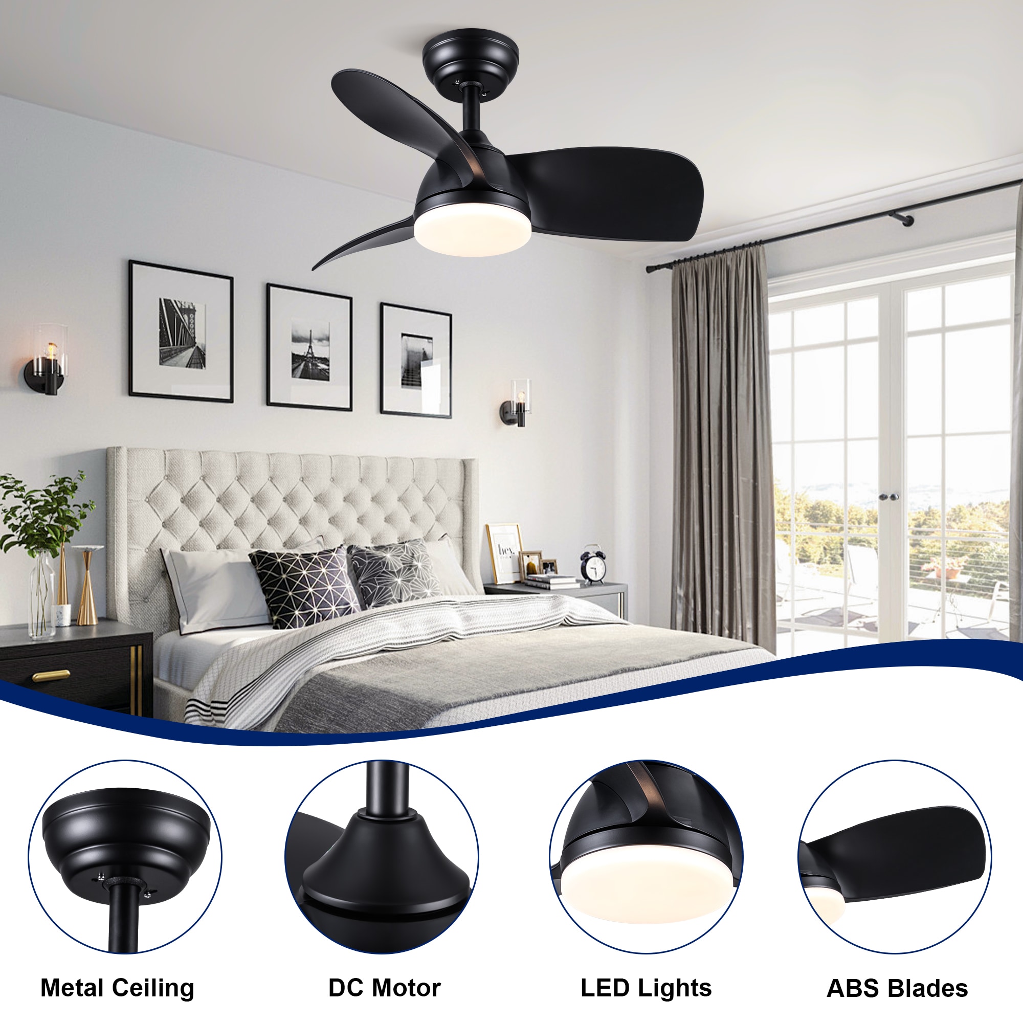 YUHAO LSDC1059BK282 Ceiling-Fans - View #4
