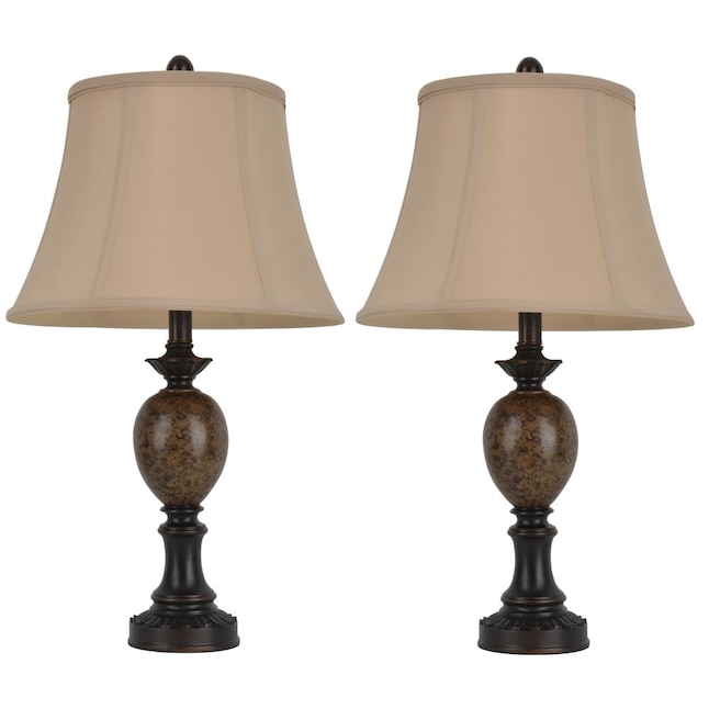 Decor Therapy Mae 2 Piece Standard Lamp, Brown Table Lamps Set Of 2