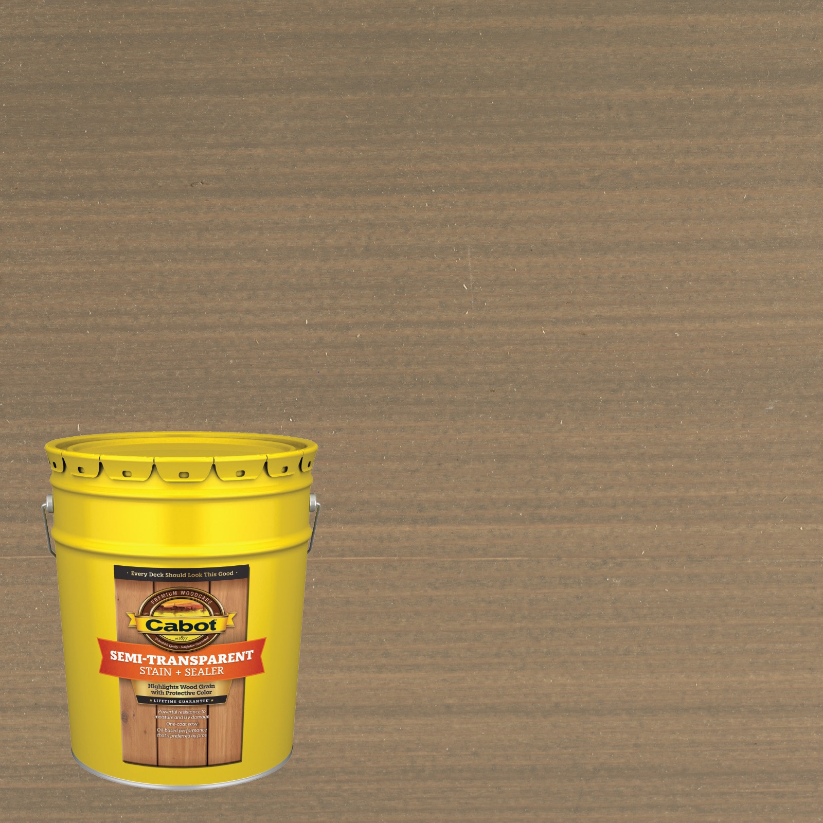 Cabot DARK GRAY-379516 Dark Gray Semi-transparent Exterior Wood Stain and Sealer in One ( 5-gallon )