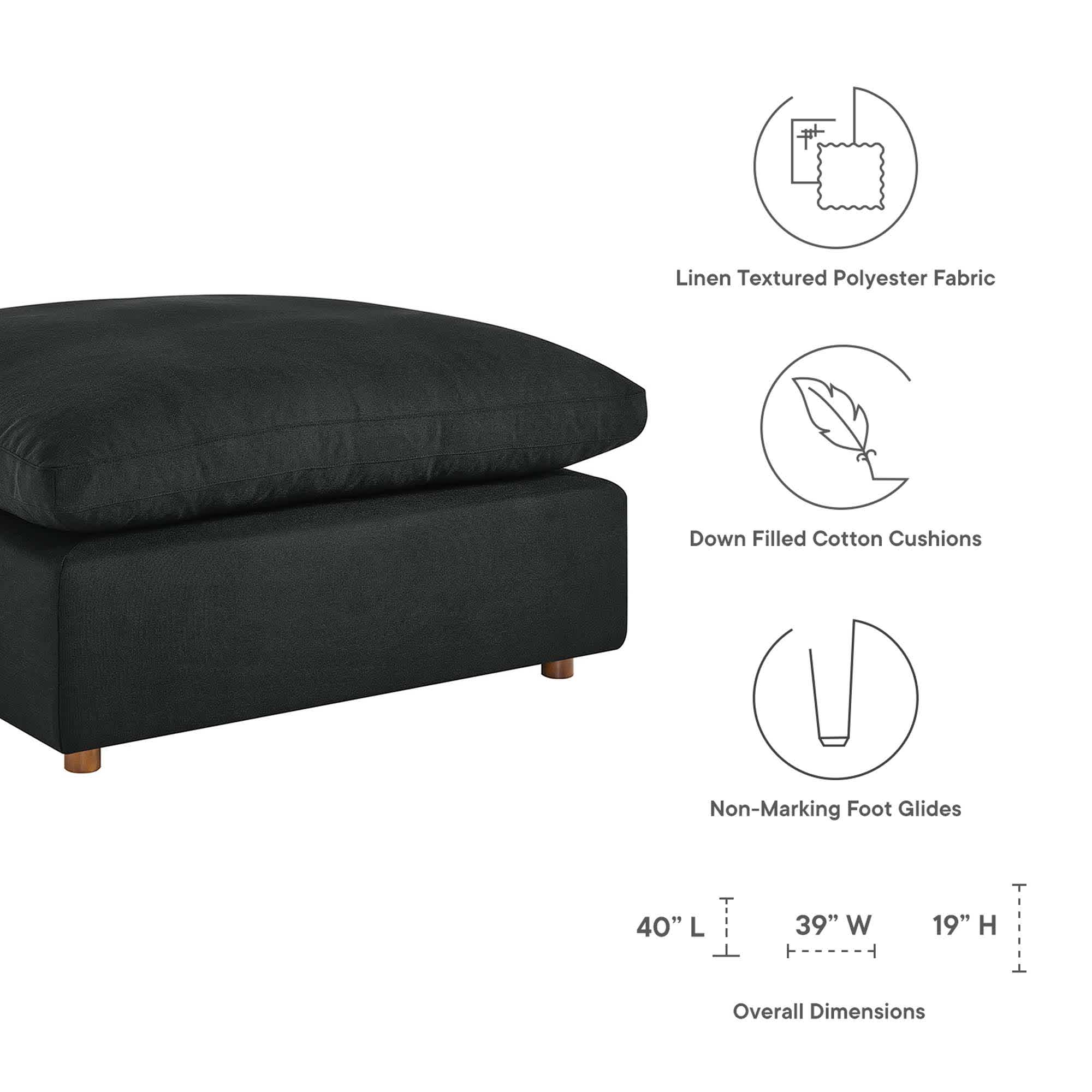 Modway EEI-3318-BLK Indoor-Ottomans - View #2