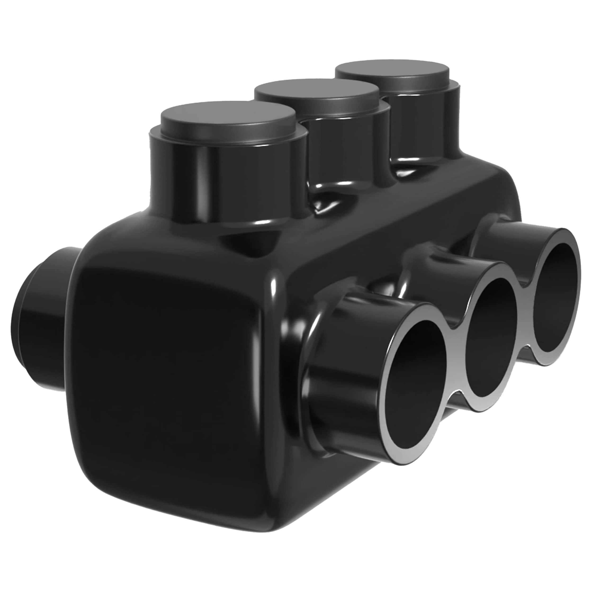 OHLECTRIC  Insulated Wire Connector 3 Port Dual Side Entry For 4-14 Wire Range Lugs With 5/32 Hex Screw Pre Filled With Oxide Inhibitor Wire Connectors Electrical Connectors Wire Tap