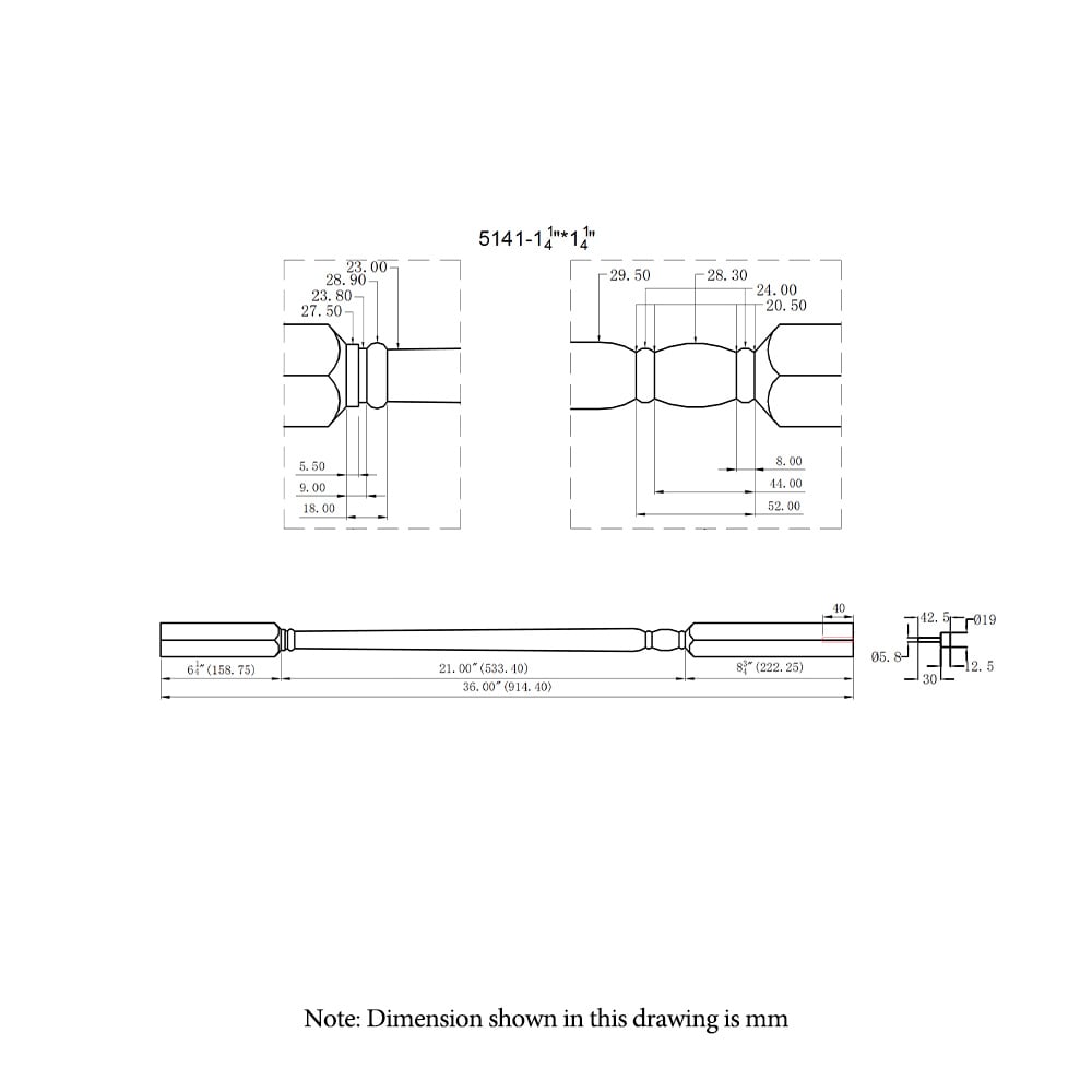 RELIABILT WG514136PRM Interior-Stairpart-Balusters - View #3