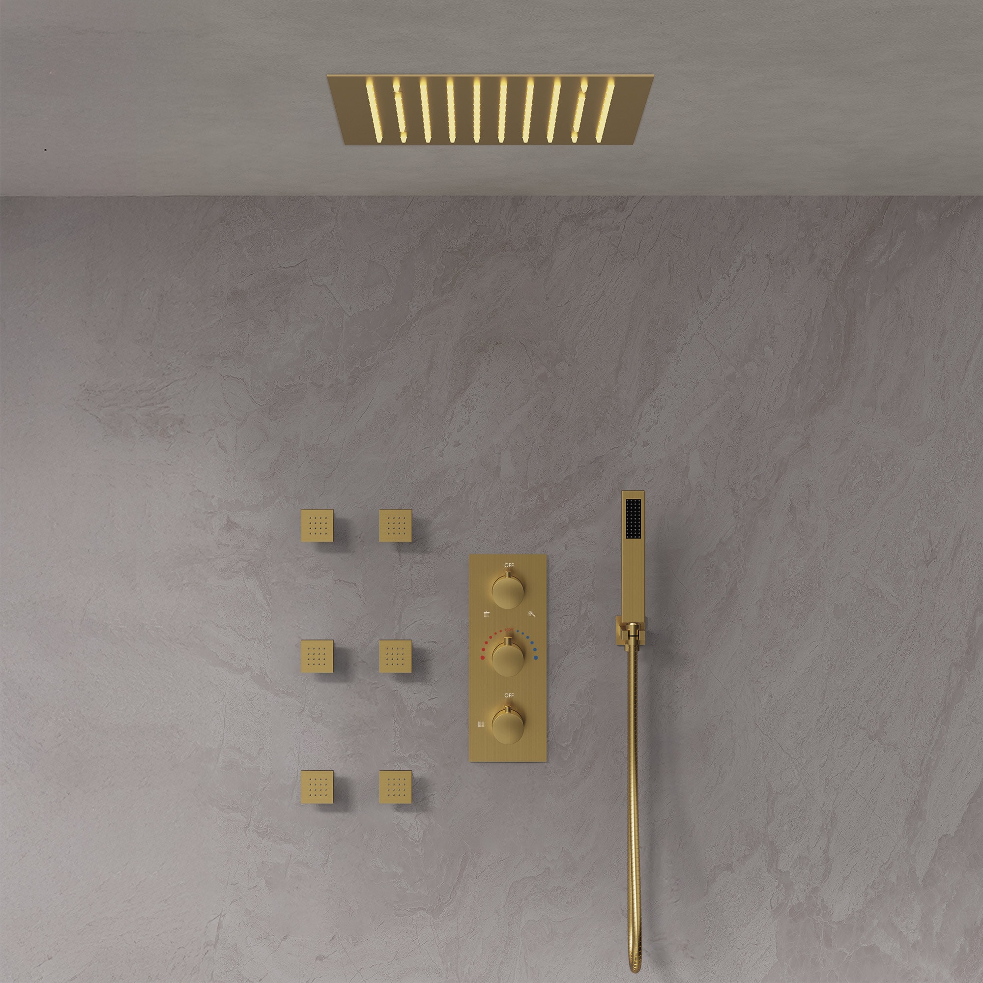 GRANDJOY SGF63GJ-78-BG12 Tub-Shower-Faucets - View #3