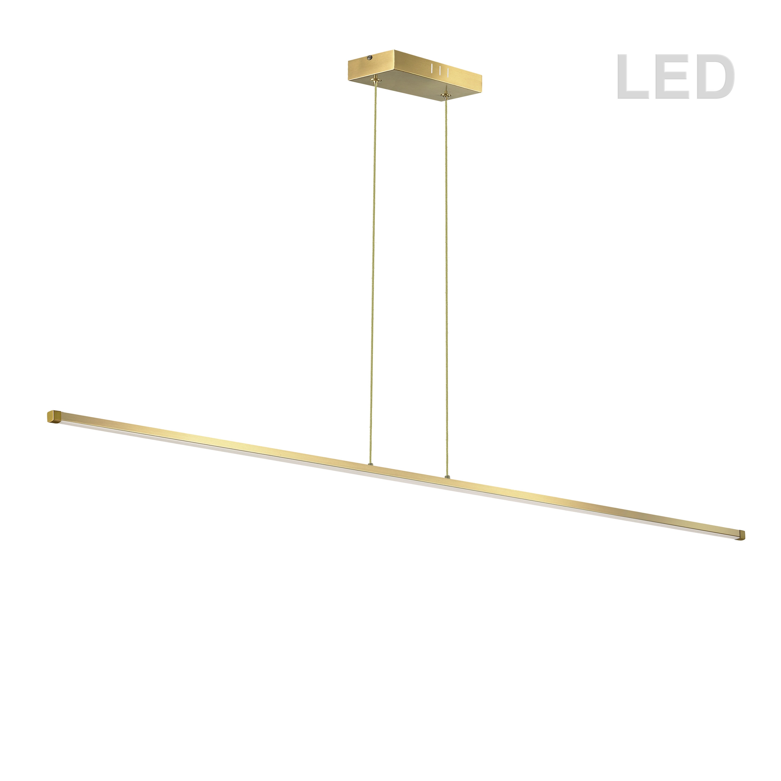 Dainolite Array Aged Brass Modern/Contemporary Linear LED Pendant in the Pendant department Lowes.com