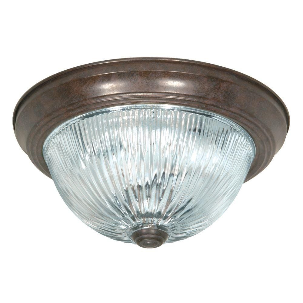  LW-SC511303 2-Light 11.25-in Old Bronze Flush Mount Light
