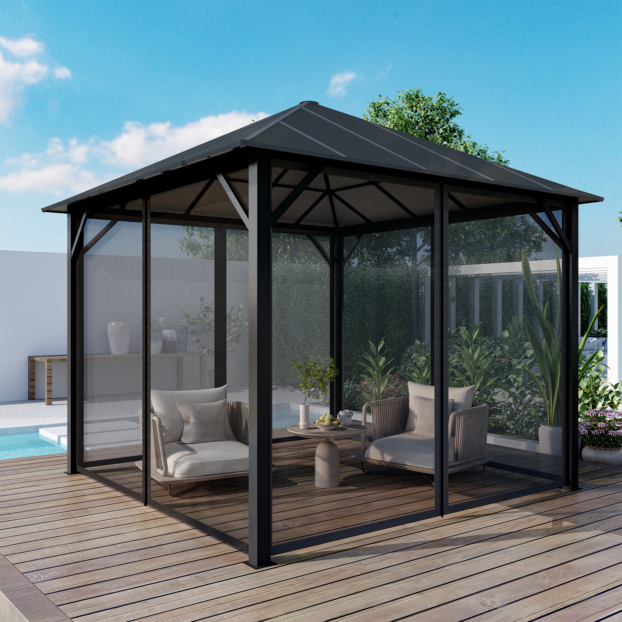 GZMR GZ-731MXA-AOR Wood-Resin-Gazebos - View #10