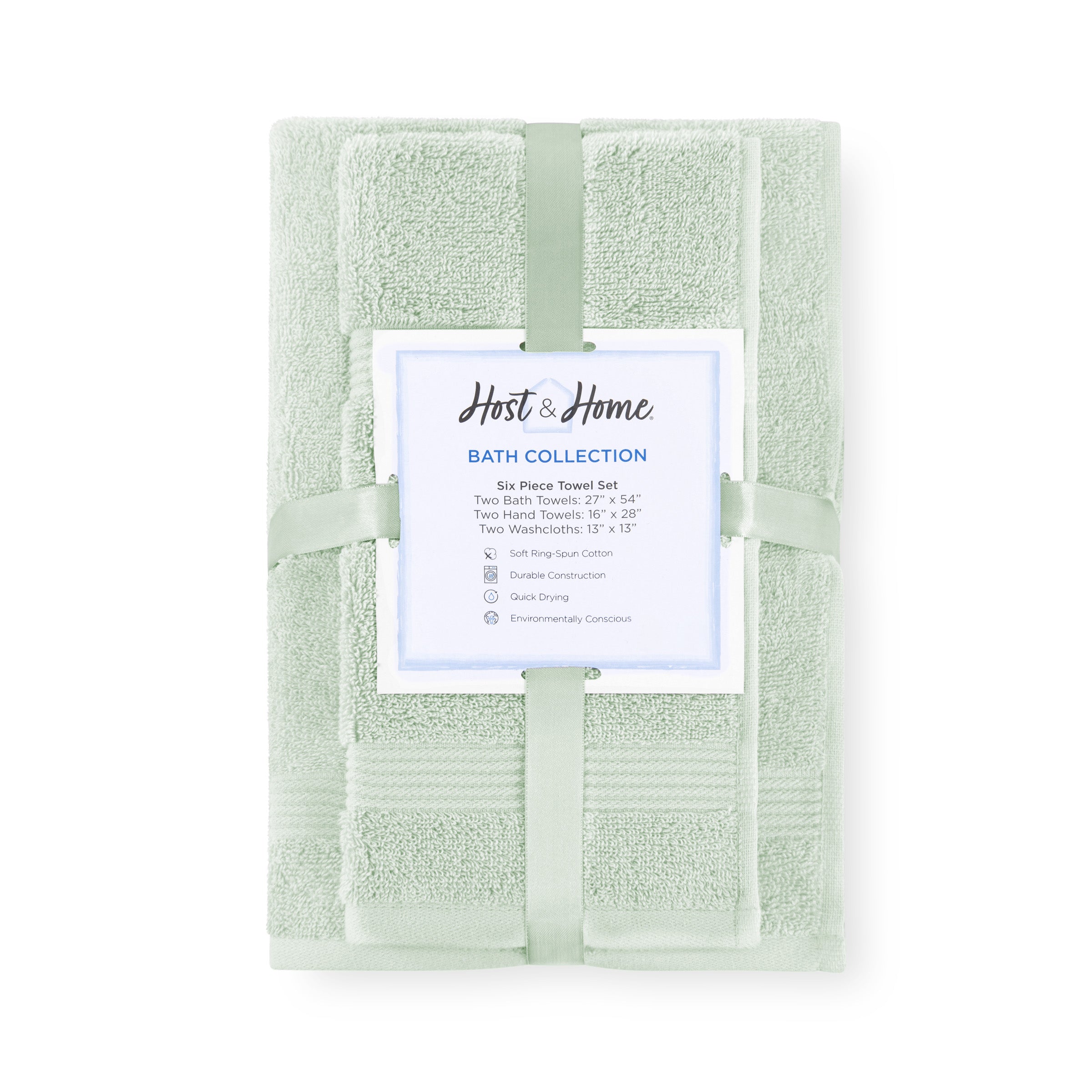Arkwright Home HH-BSET-6PK-GR Bath-Towels - View #2