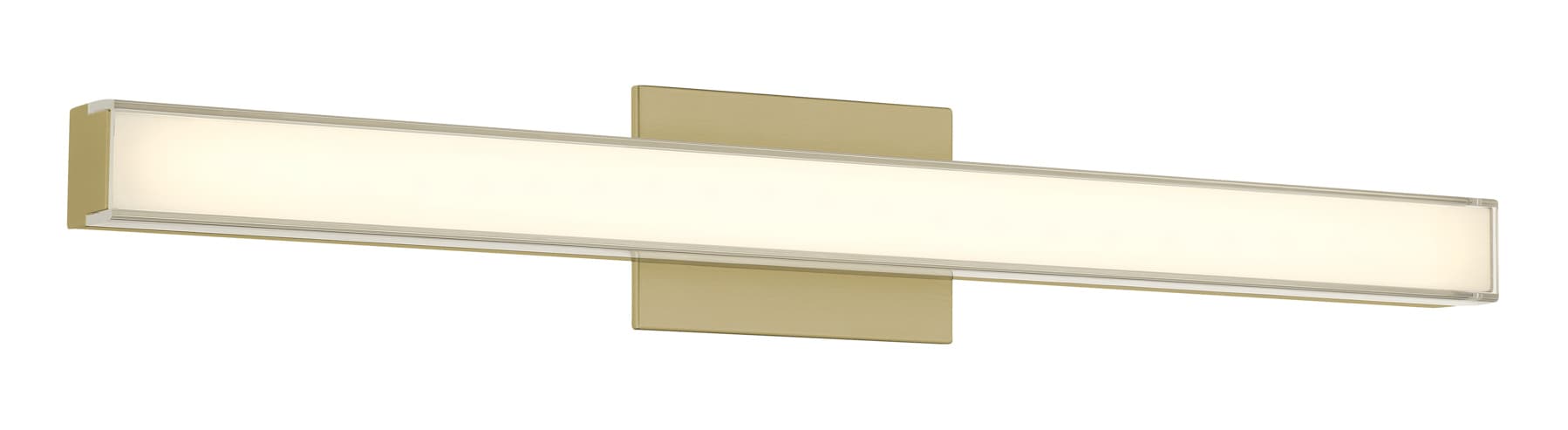 Minka Lavery Vantage 30-in 1 Light Satin Brass Integrated LED Modern/contemporary Bathroom