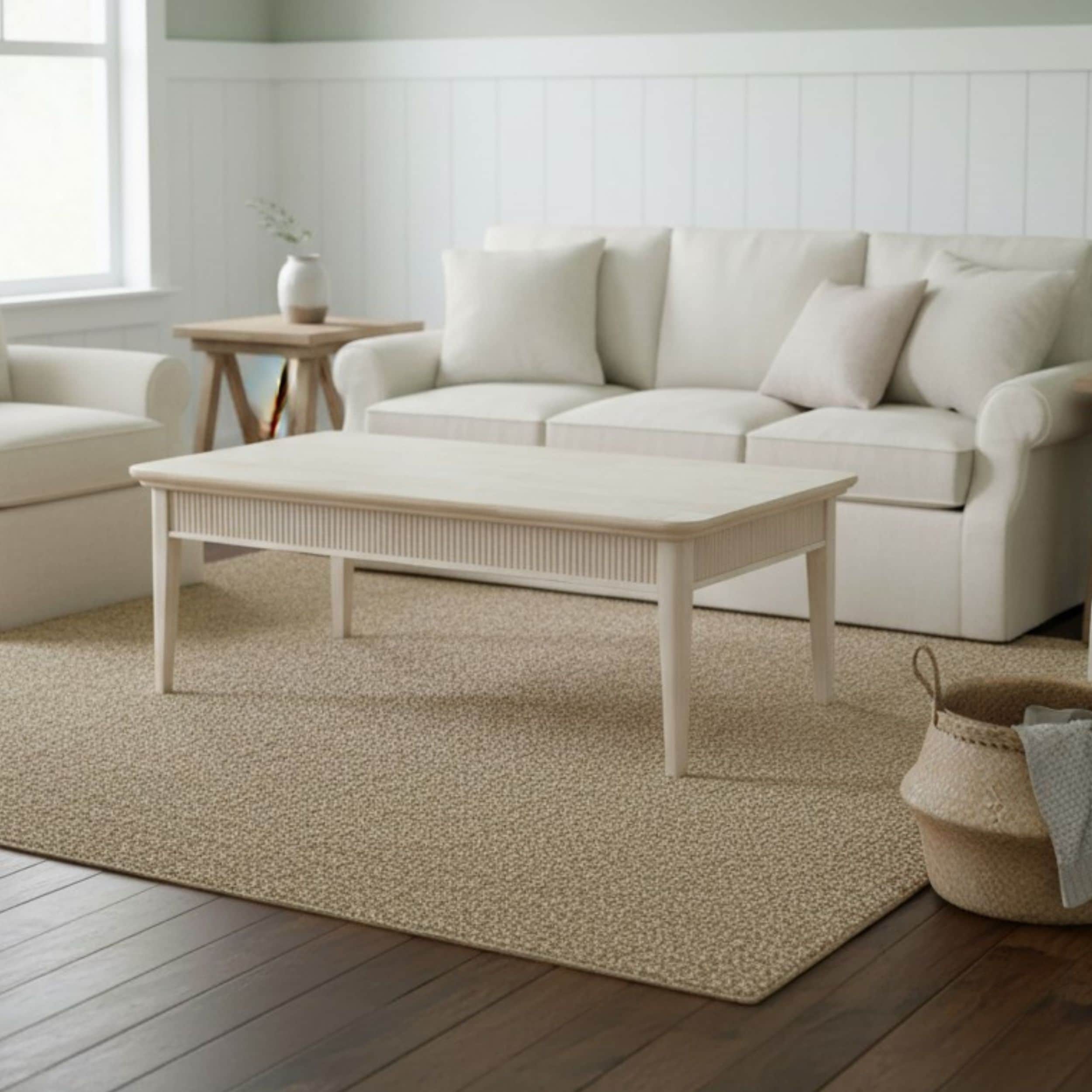 International Concepts - Farmhouse Wood Macchiato Rubberwood 52-in W x 19-in H Coffee Table