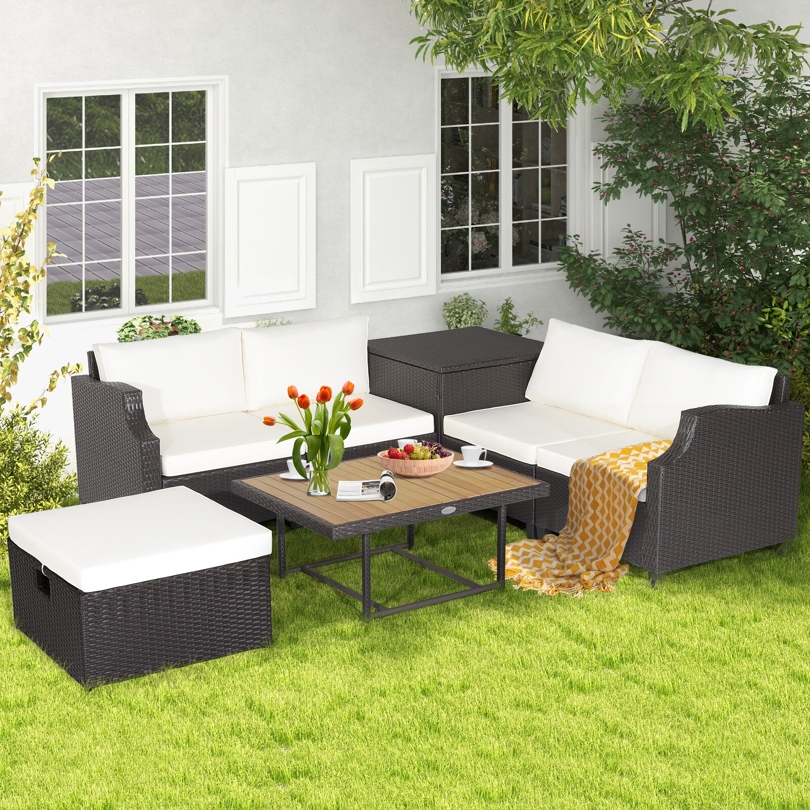 Slickblue D-CO-+HW97607WH Patio-Conversation-Sets - View #2