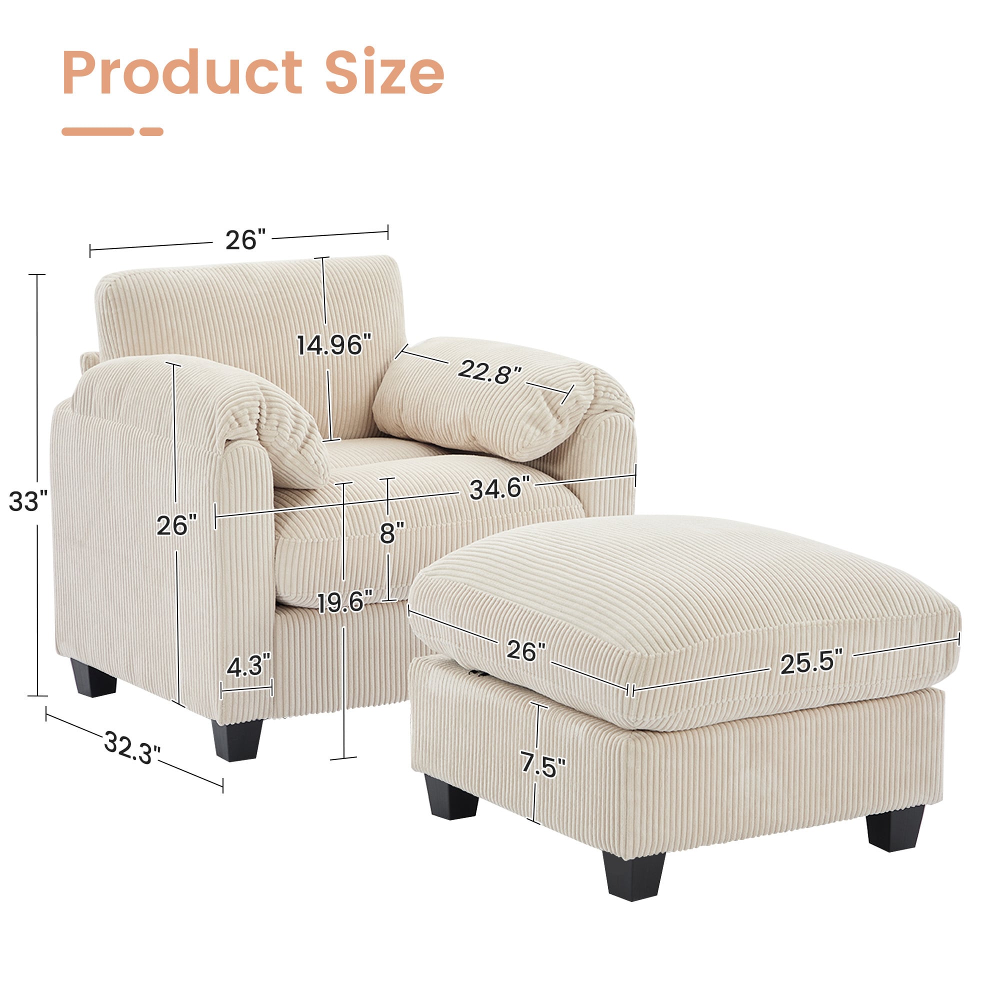 Serwall SWDXRZJ01-DKH Sofas-Loveseats - View #3