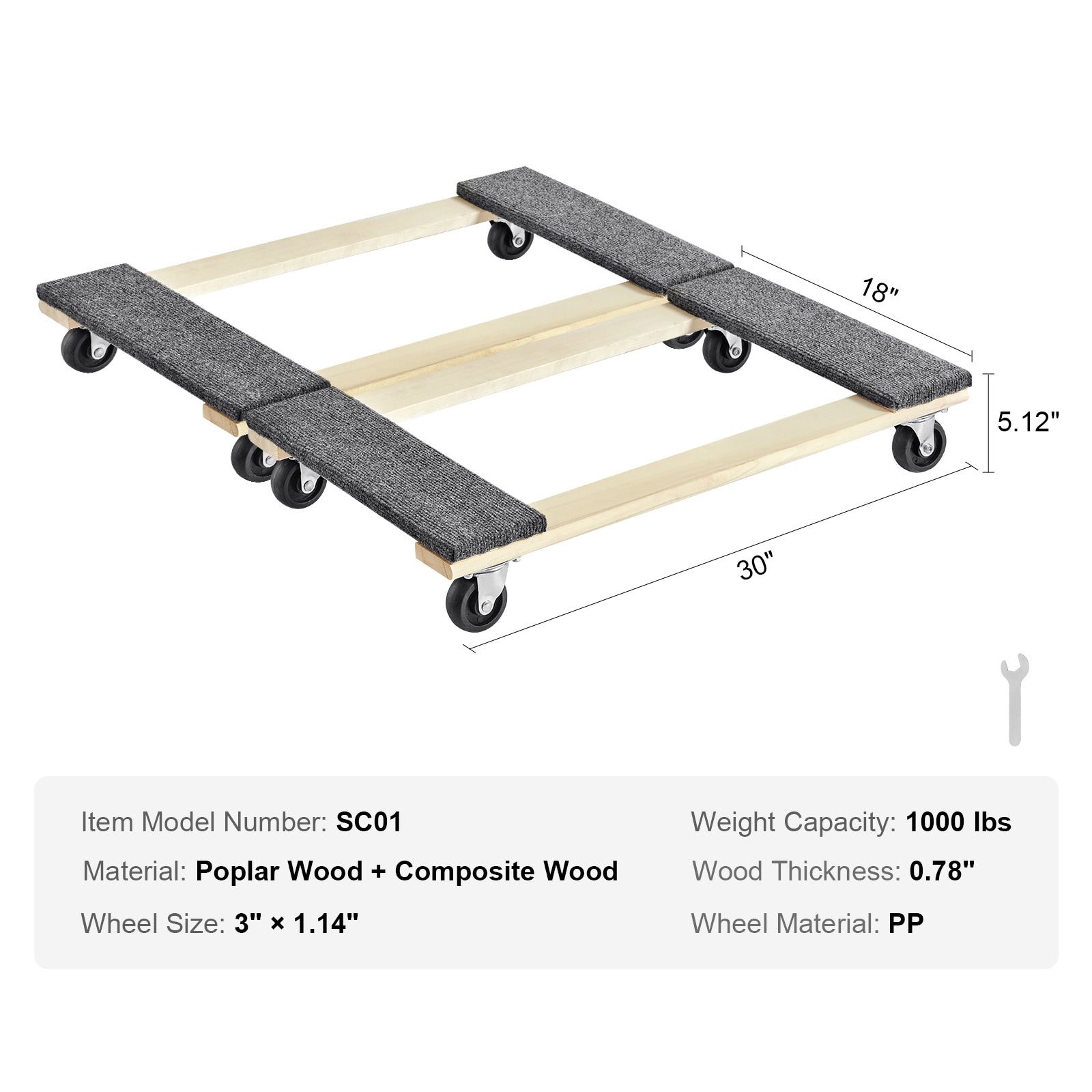 VEVOR SCWGC1830INC04815V0 Hand-Truck-Dollies - View #7